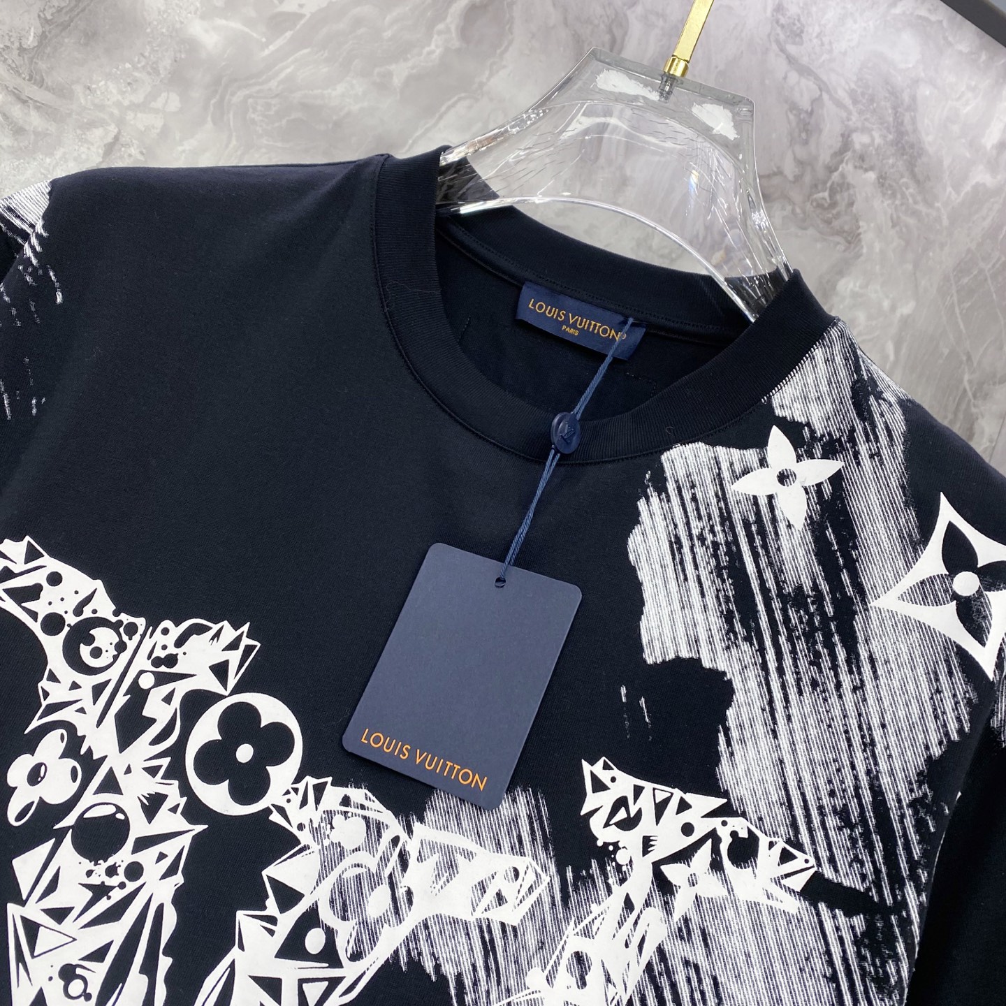 Louis Vuitton Basic Clothing Cotton Black S-l-xxl