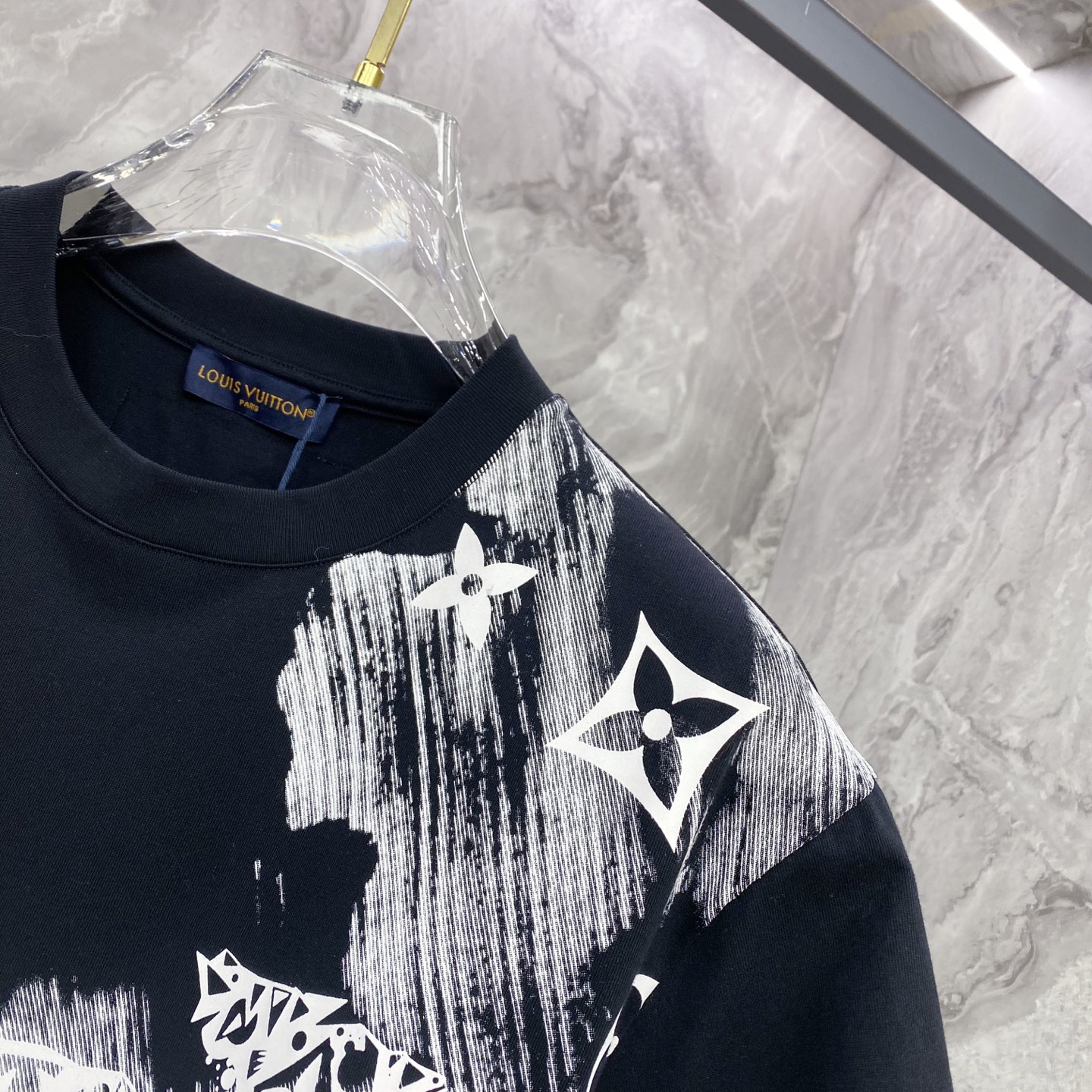 Louis Vuitton Basic Clothing Cotton Black S-l-xxl