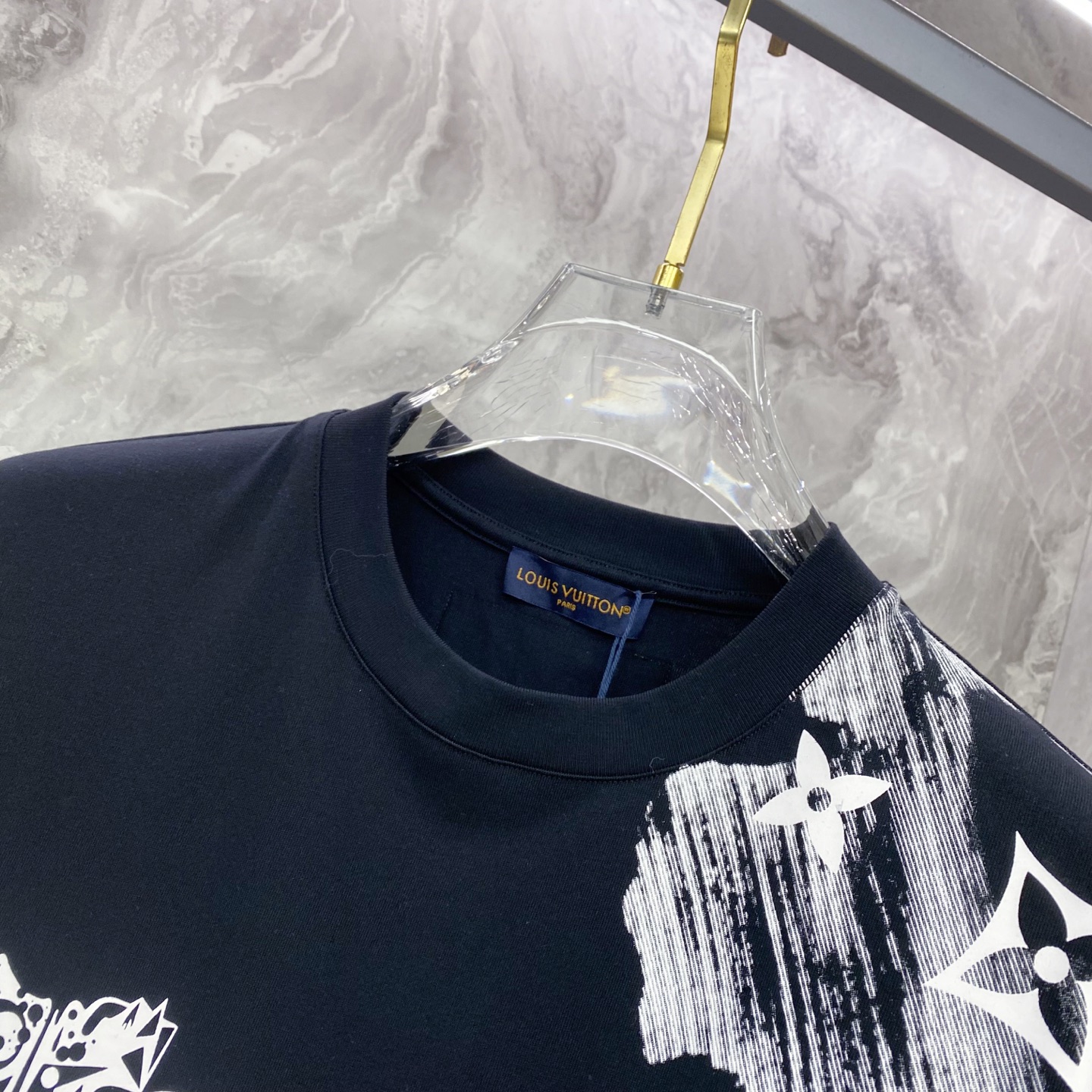 Louis Vuitton Basic Clothing Cotton Black S-l-xxl