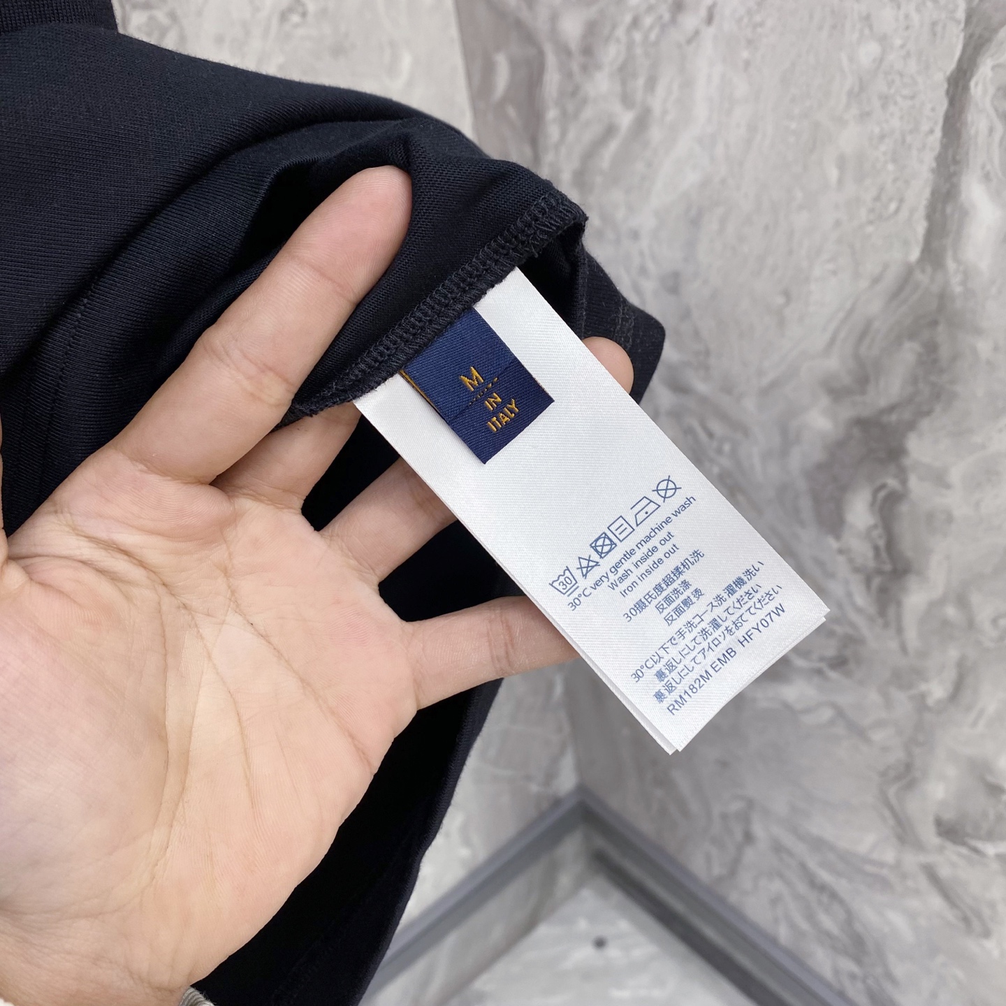 Louis Vuitton Basic Clothing Cotton Black S-l-xxl