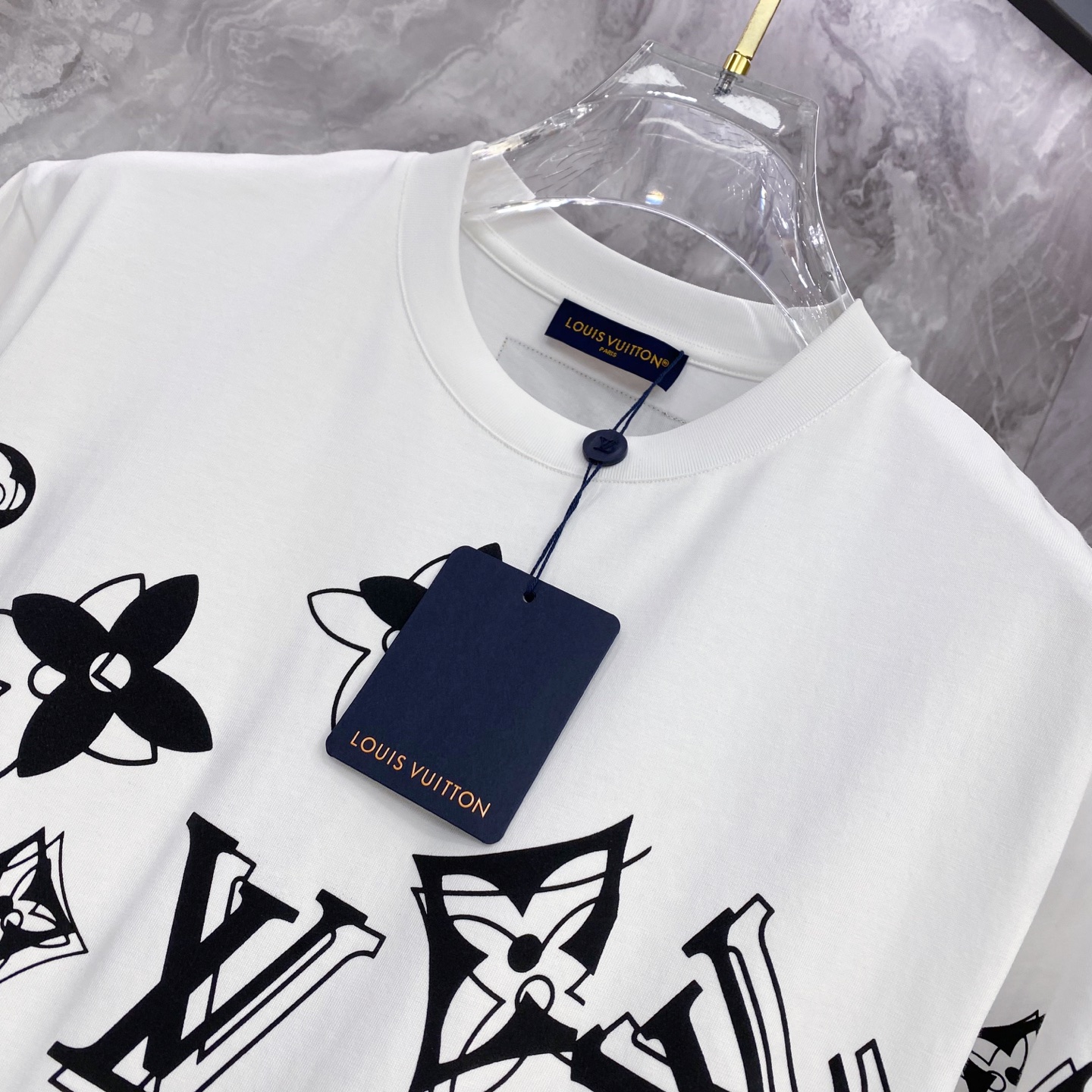 Louis Vuitton Basic Clothing Cotton Black S-l-xxl