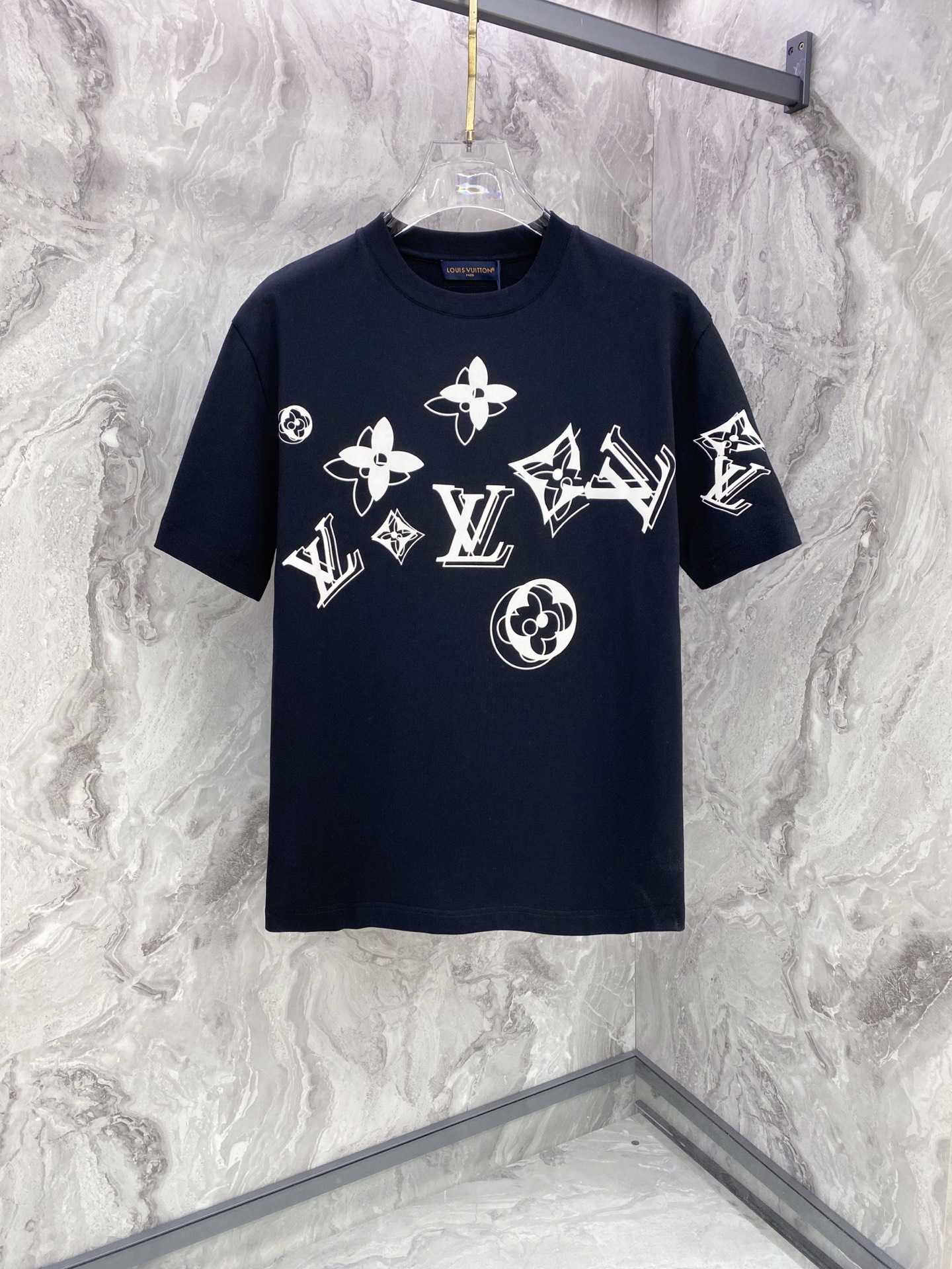 Louis Vuitton Basic Clothing Cotton Black S-l-xxl
