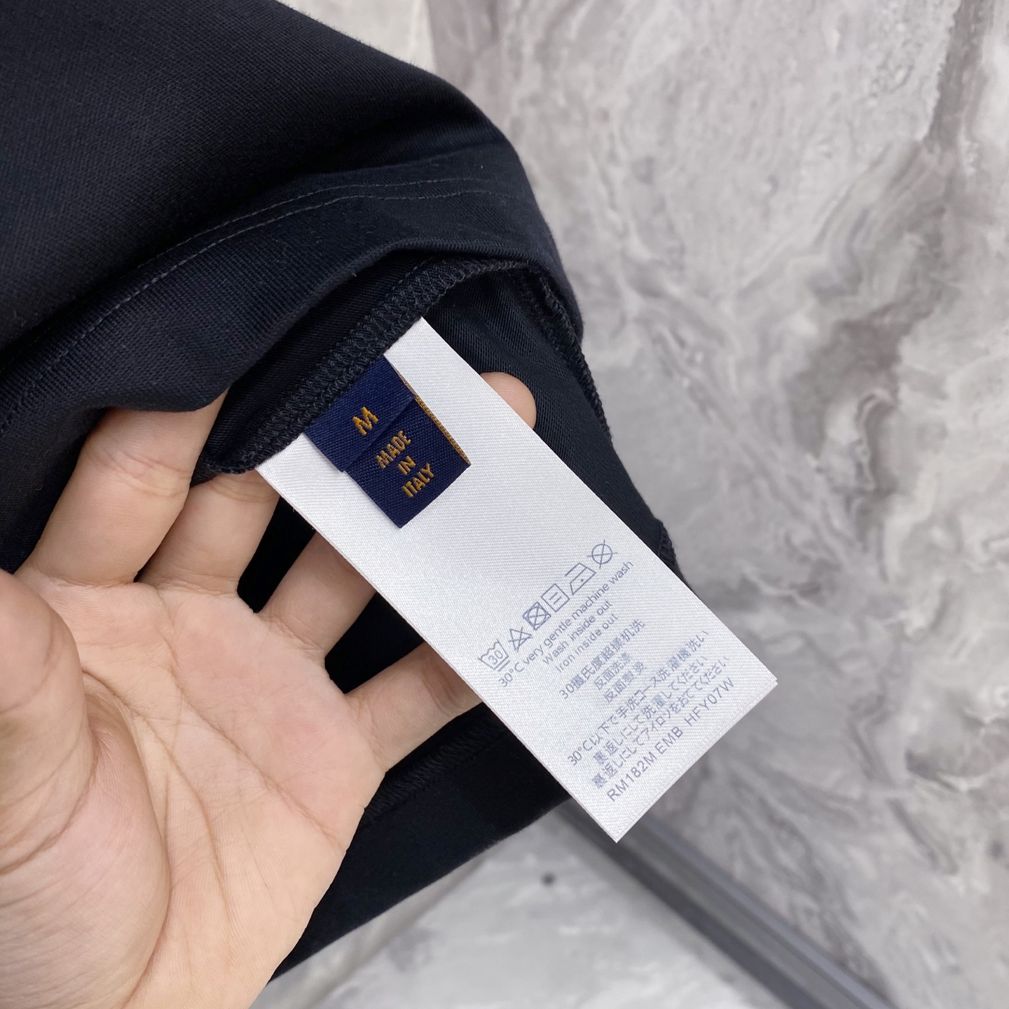 Louis Vuitton Basic Clothing Cotton Black S-l-xxl