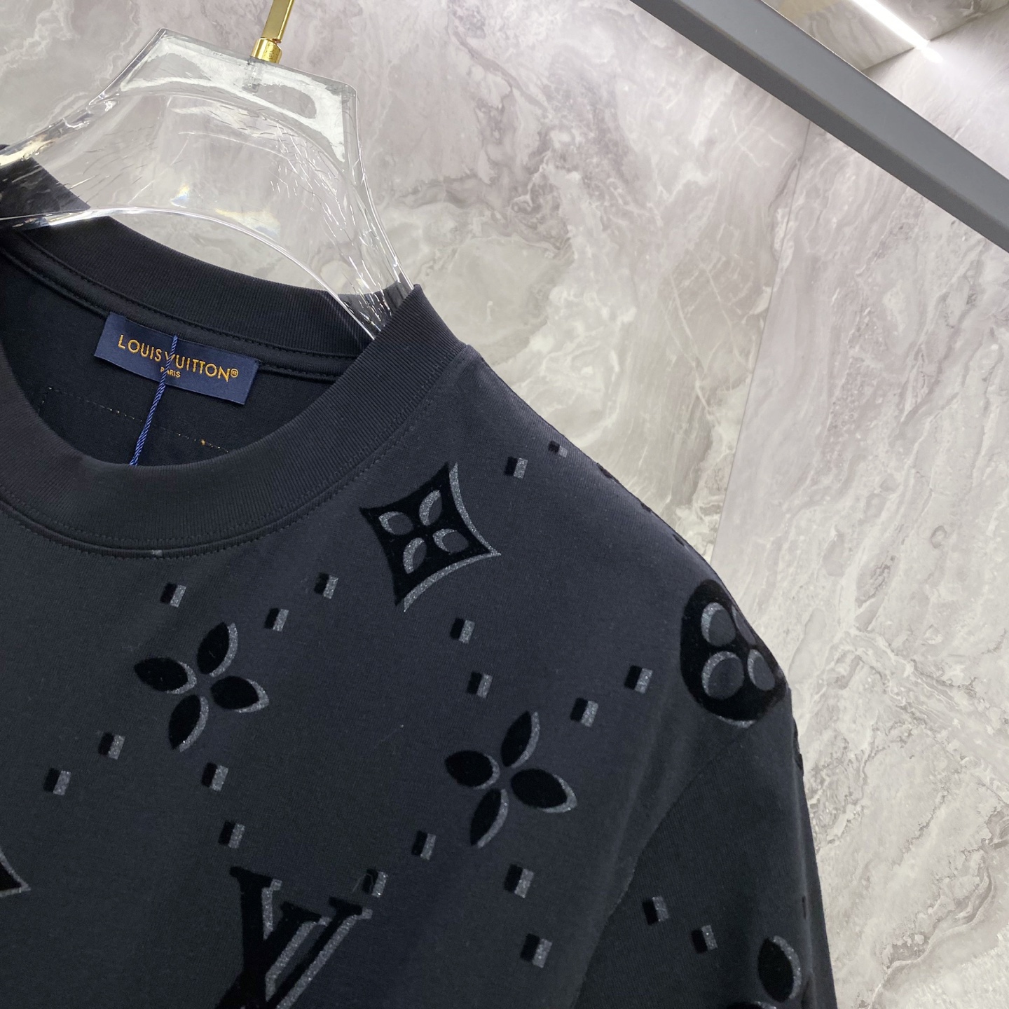 Louis Vuitton Basic Clothing Cotton Black S-l-xxl