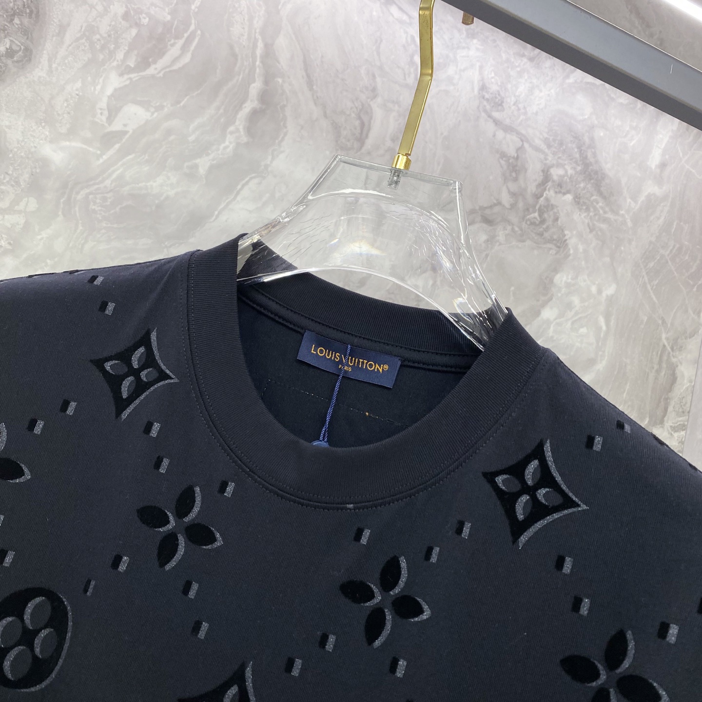 Louis Vuitton Basic Clothing Cotton Black S-l-xxl