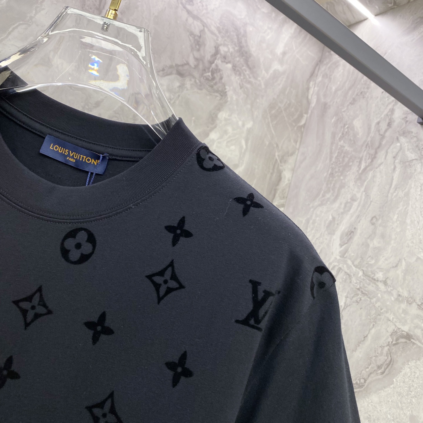 Louis Vuitton Basic Clothing Cotton Black S-l-xxl