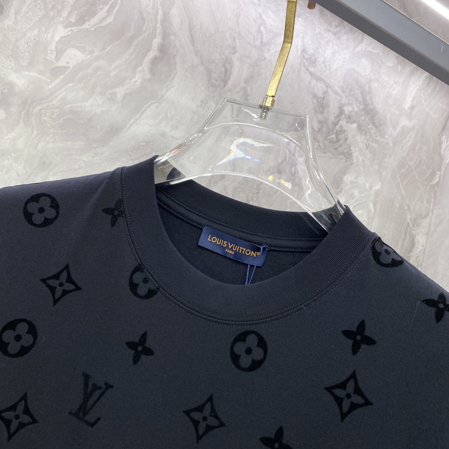 Louis Vuitton Basic Clothing Cotton Black S-l-xxl