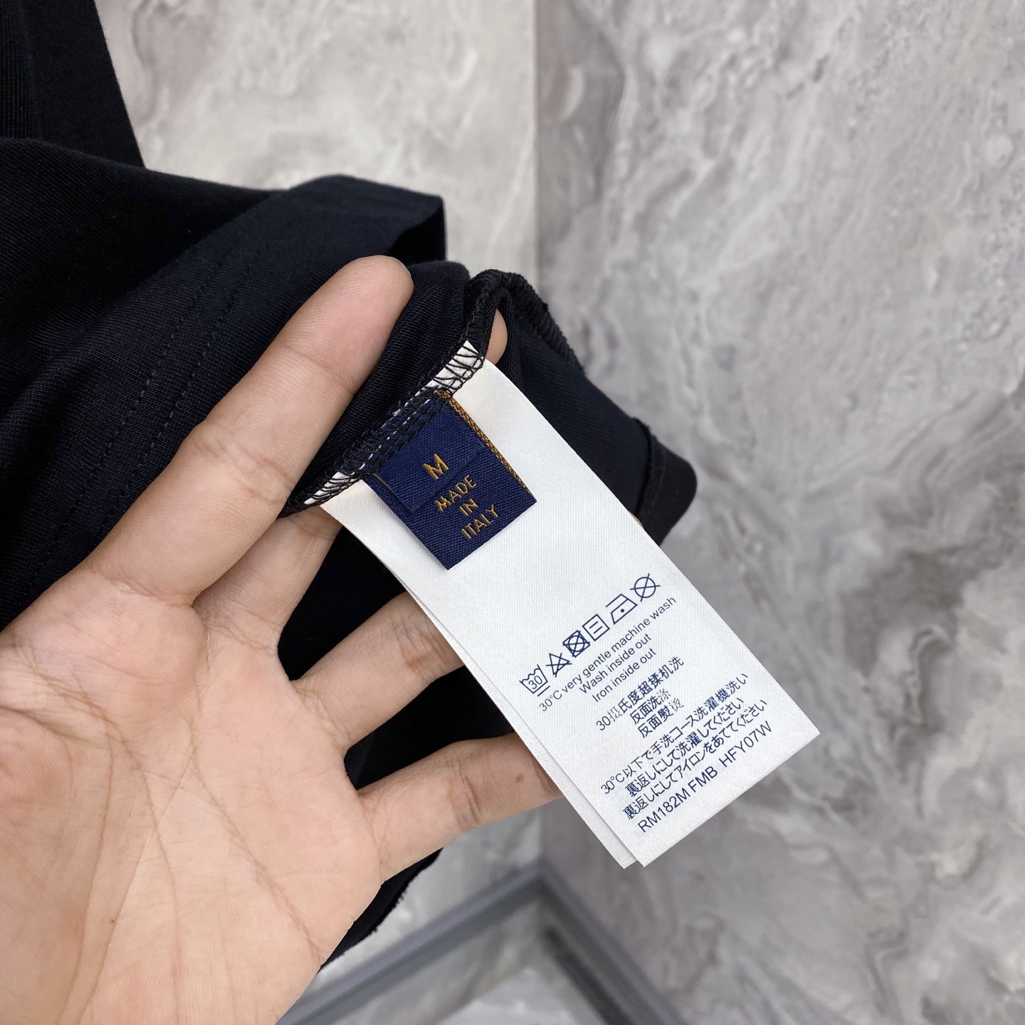 Louis Vuitton Basic Clothing Cotton Black S-l-xxl