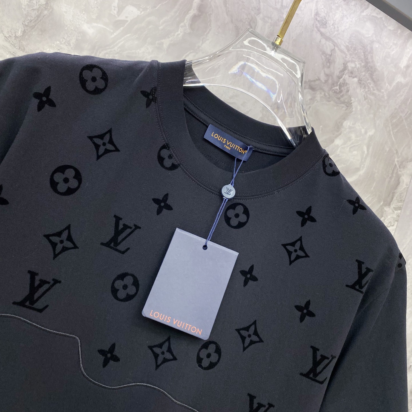 Louis Vuitton Basic Clothing Cotton Black S-l-xxl