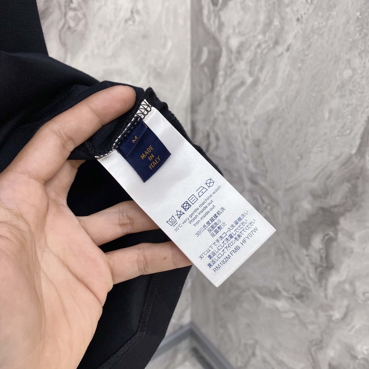 Louis Vuitton Basic Clothing Cotton Black S-l-xxl