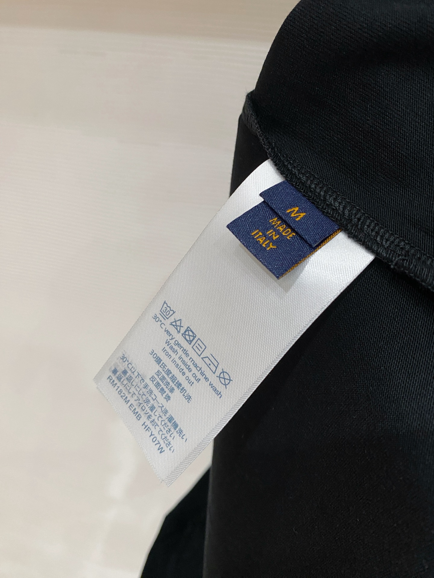 Louis Vuitton Basic Clothing Cotton Black S-l-xxl