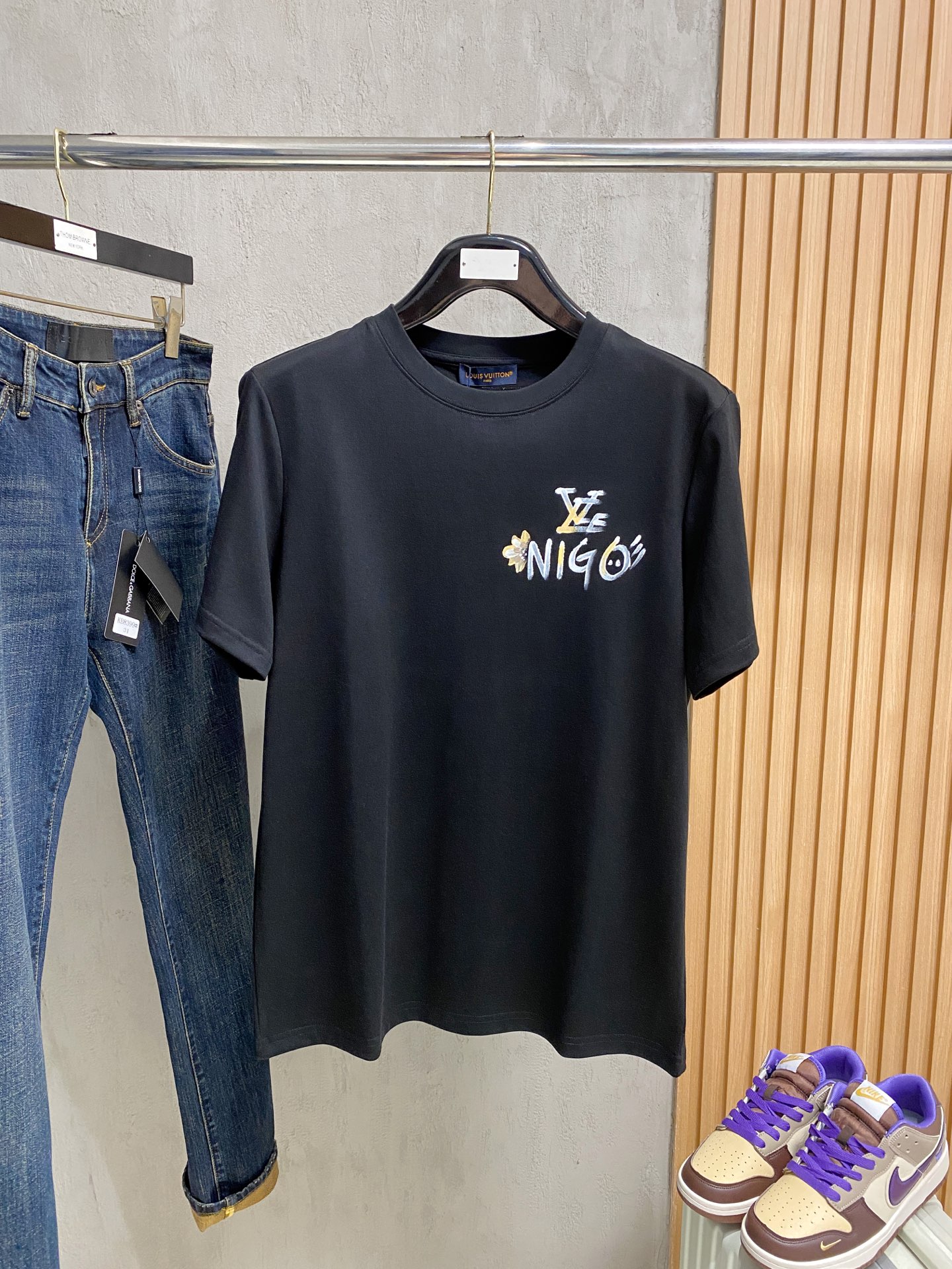 Louis Vuitton Couple Basic Clothing Cotton S-l-xl