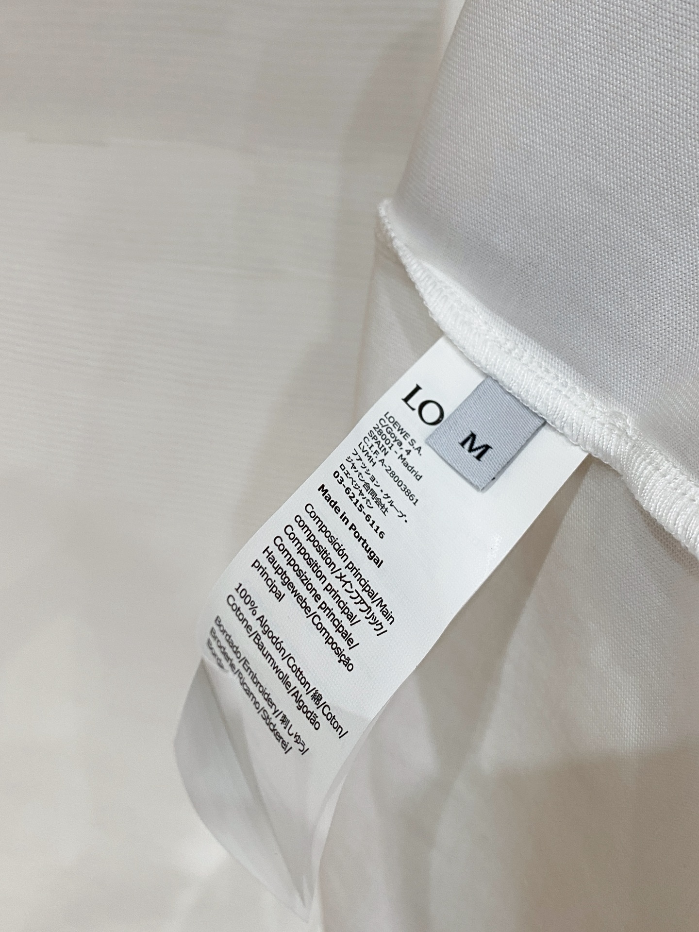 Loewe Basic Clothing Cotton Black S-l-xxl