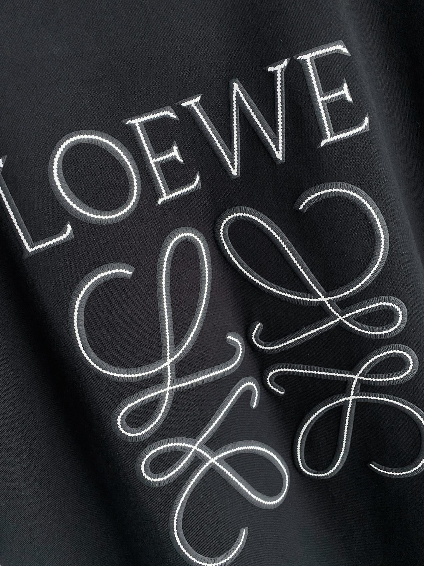 Loewe Basic Clothing Cotton Black S-l-xxl
