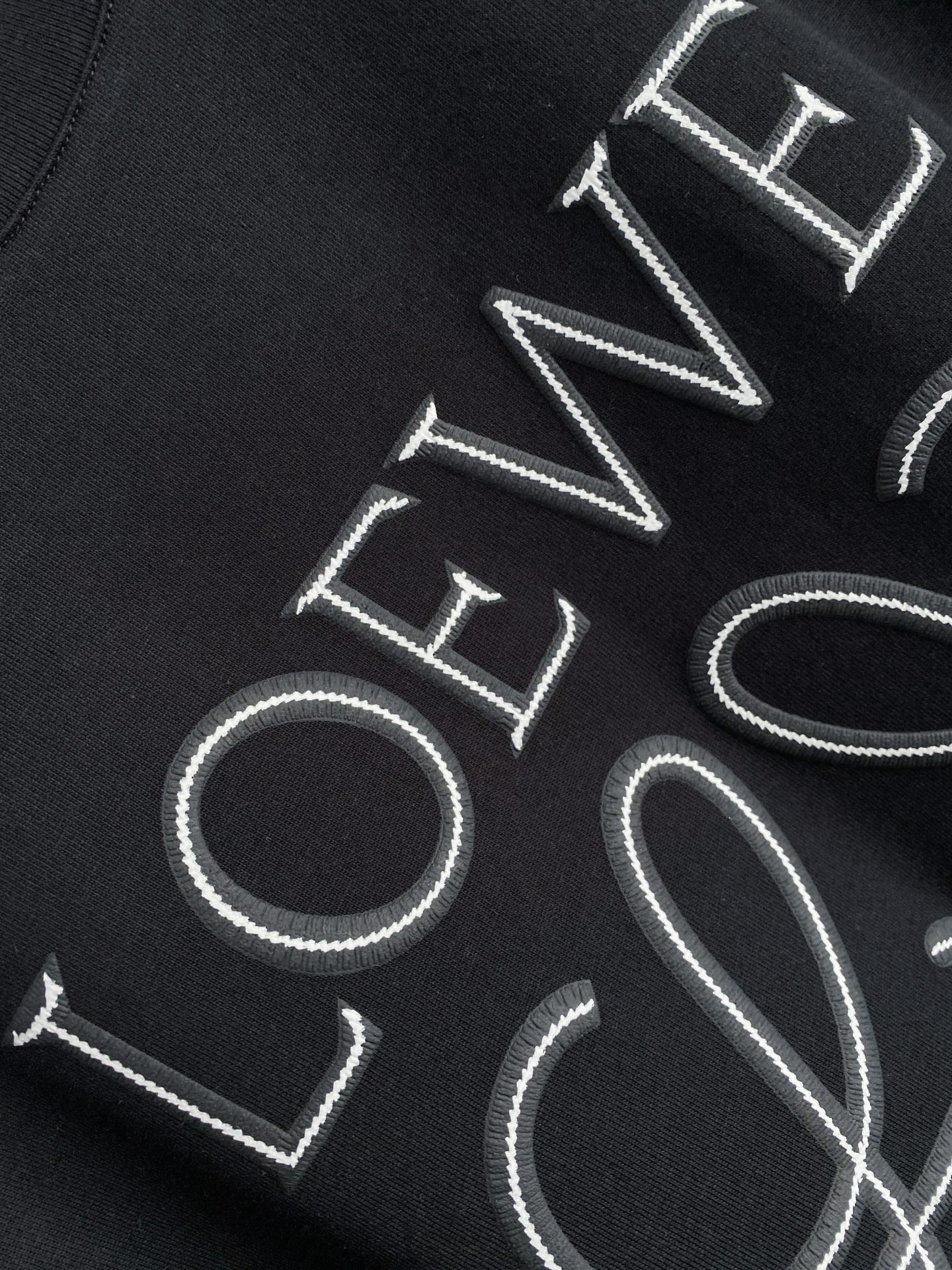 Loewe Basic Clothing Cotton Black S-l-xxl