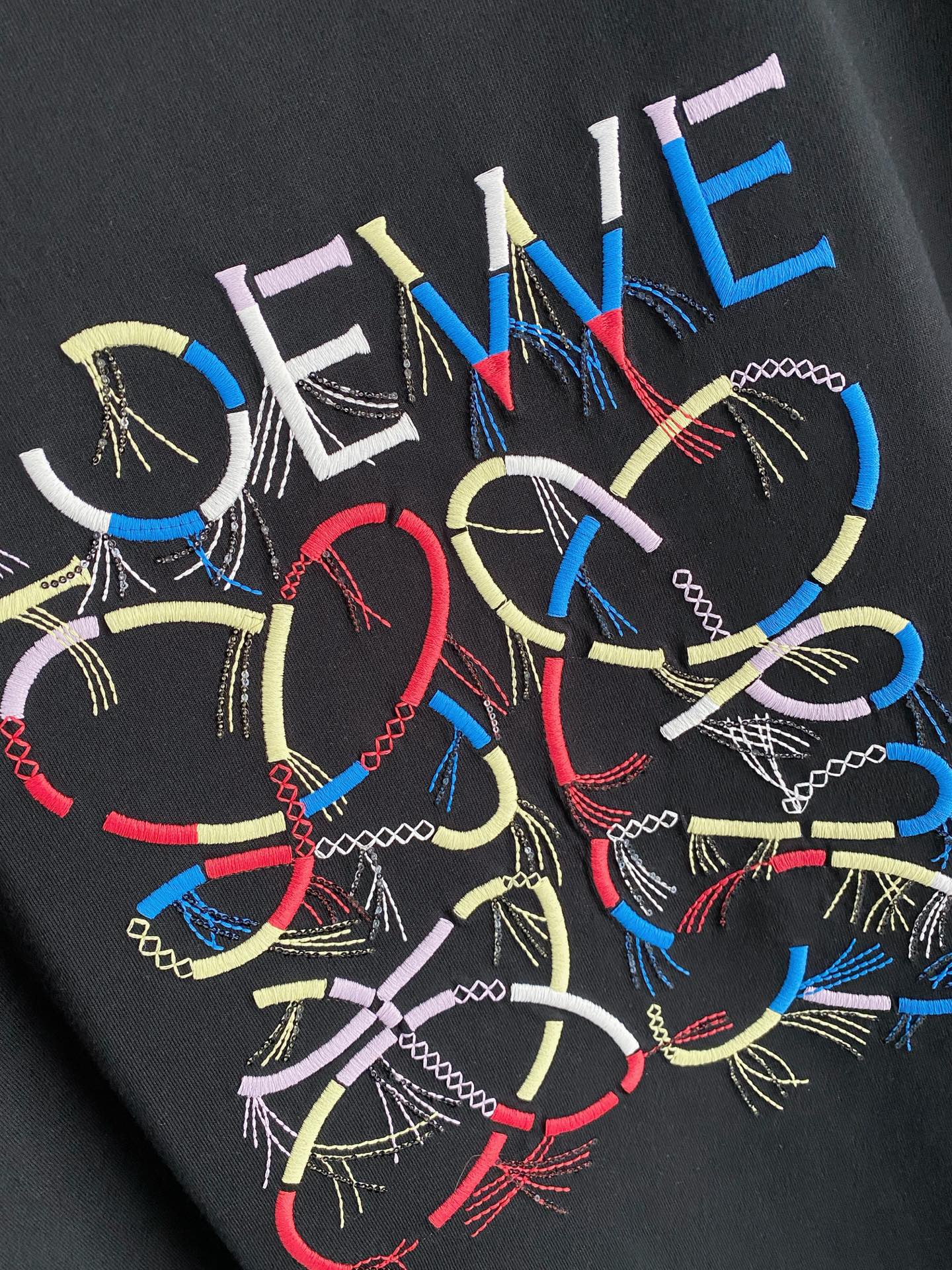 Loewe Basic Clothing Cotton Black S-l-xxl