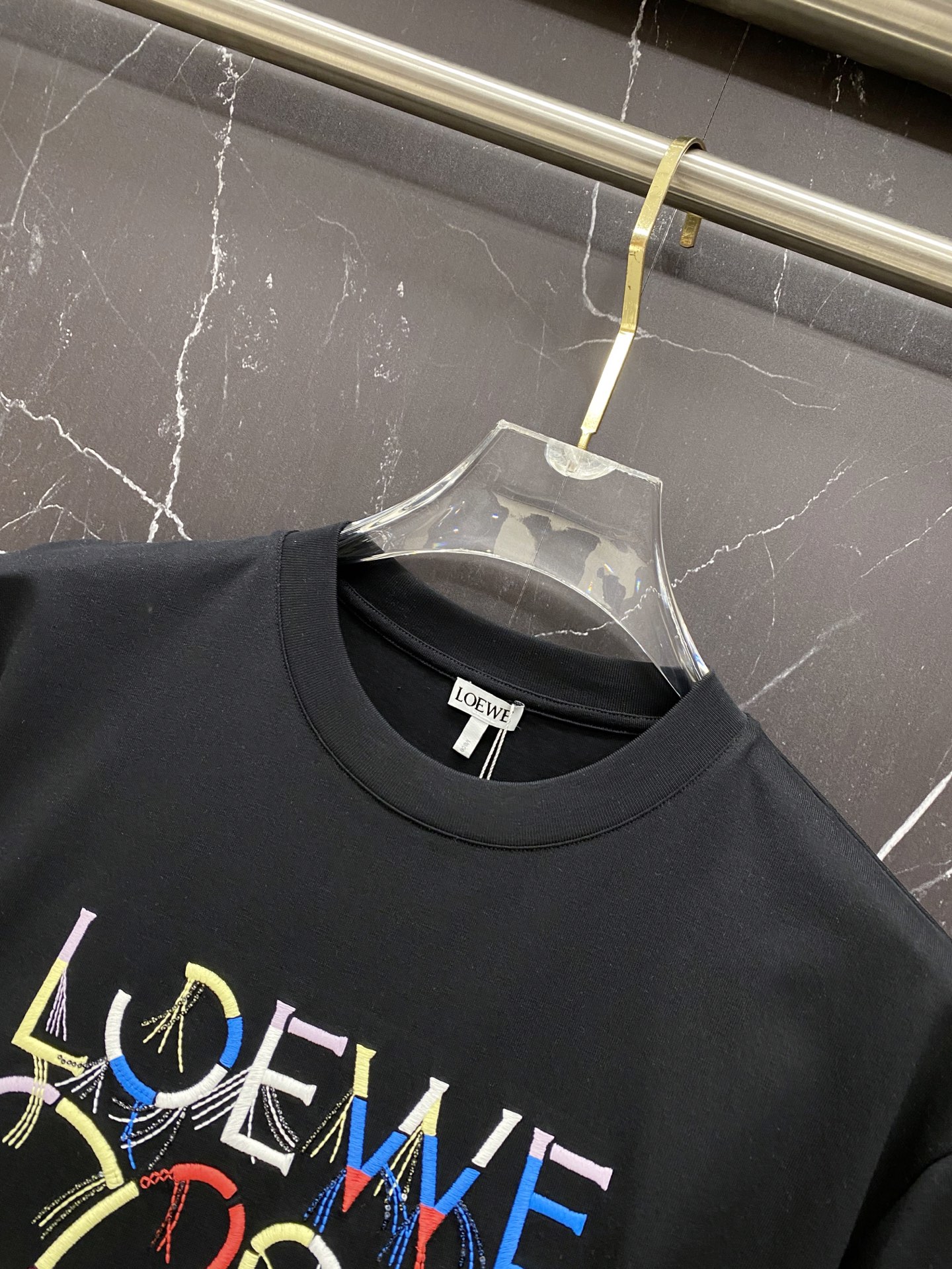 Loewe Basic Clothing Cotton Black S-l-xxl