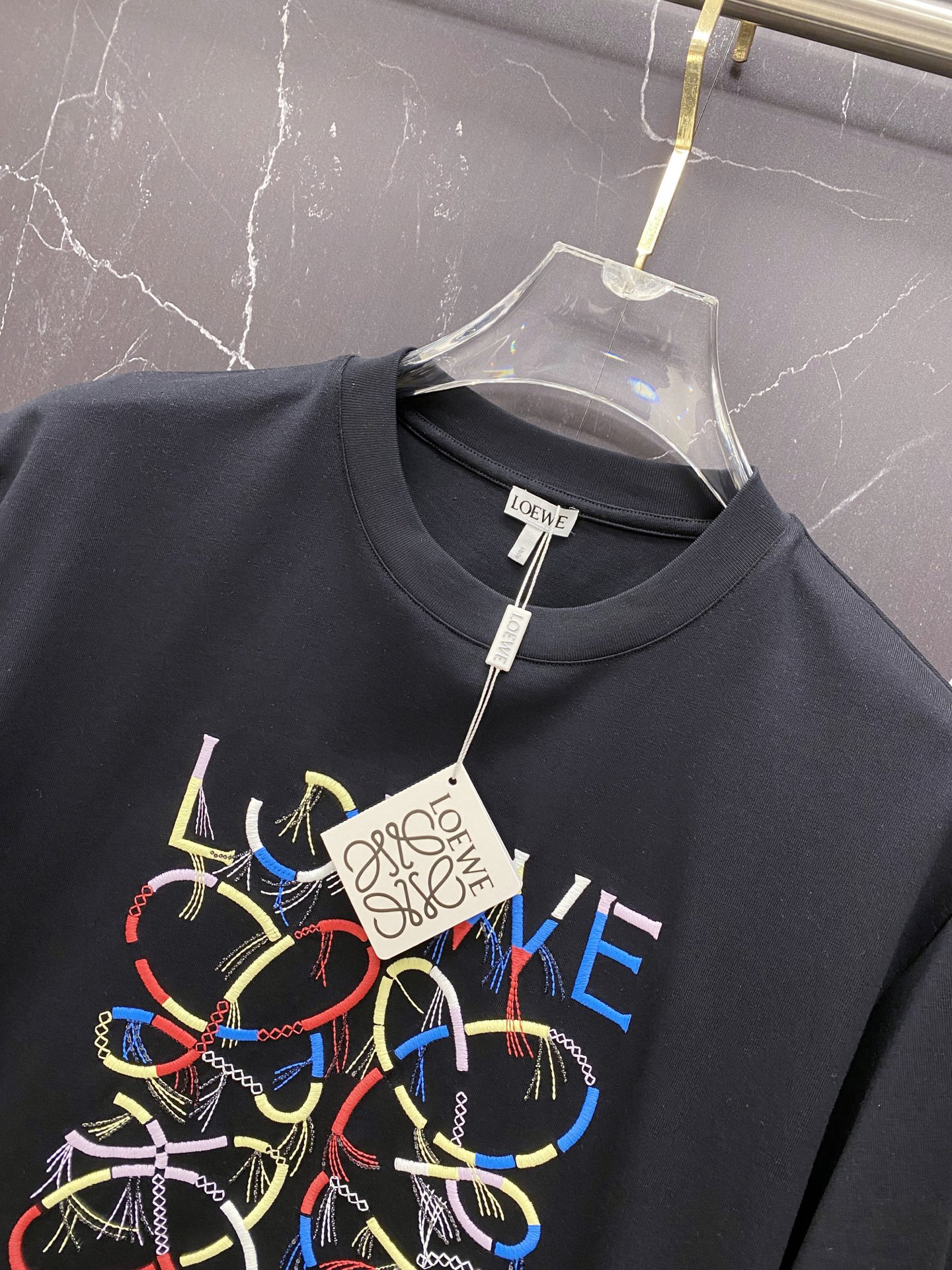 Loewe Basic Clothing Cotton Black S-l-xxl