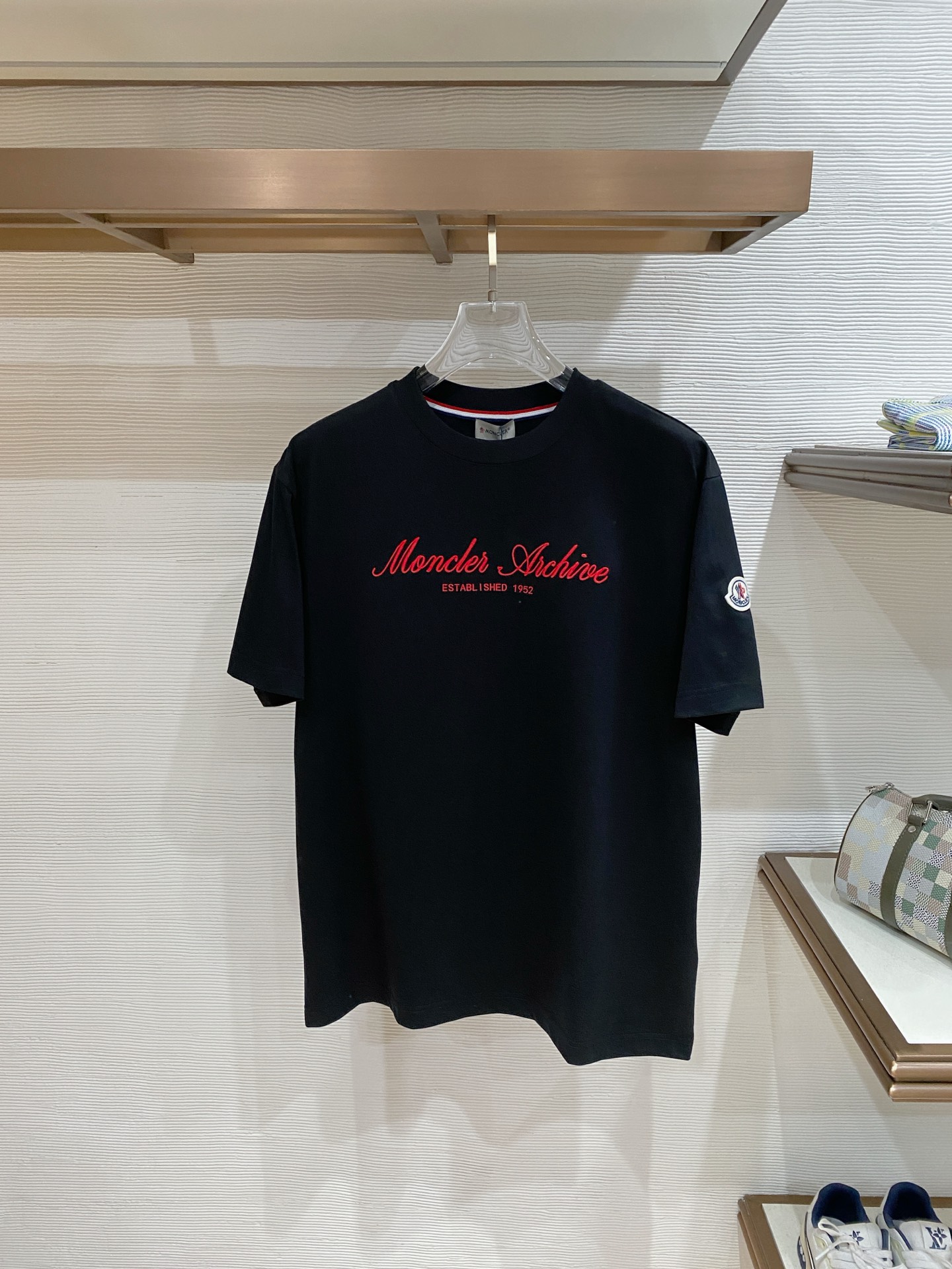 Moncler Basic Clothing Cotton Black S-m-l-xxl