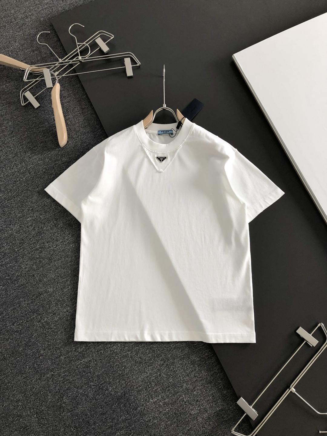 Prada Couple Basic Clothing Cotton Loose Fit S-xxl