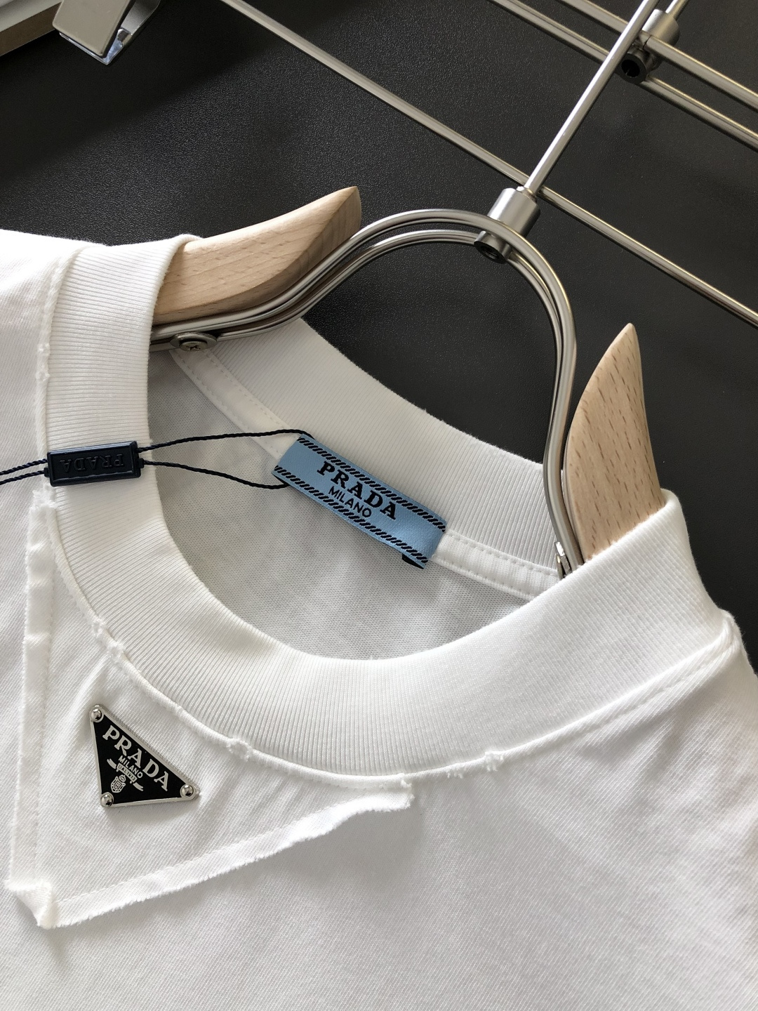 Prada Couple Basic Clothing Cotton Loose Fit S-xxl