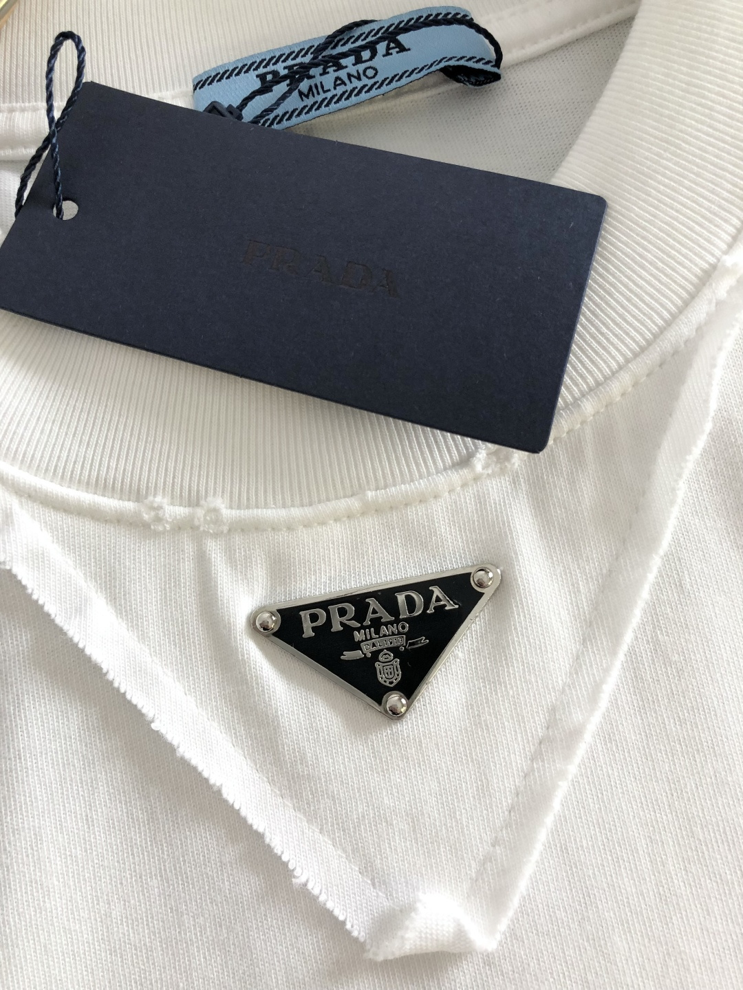 Prada Couple Basic Clothing Cotton Loose Fit S-xxl