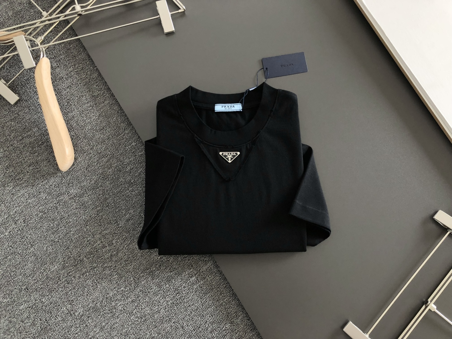 Prada Couple Basic Clothing Cotton Loose Fit S-xxl