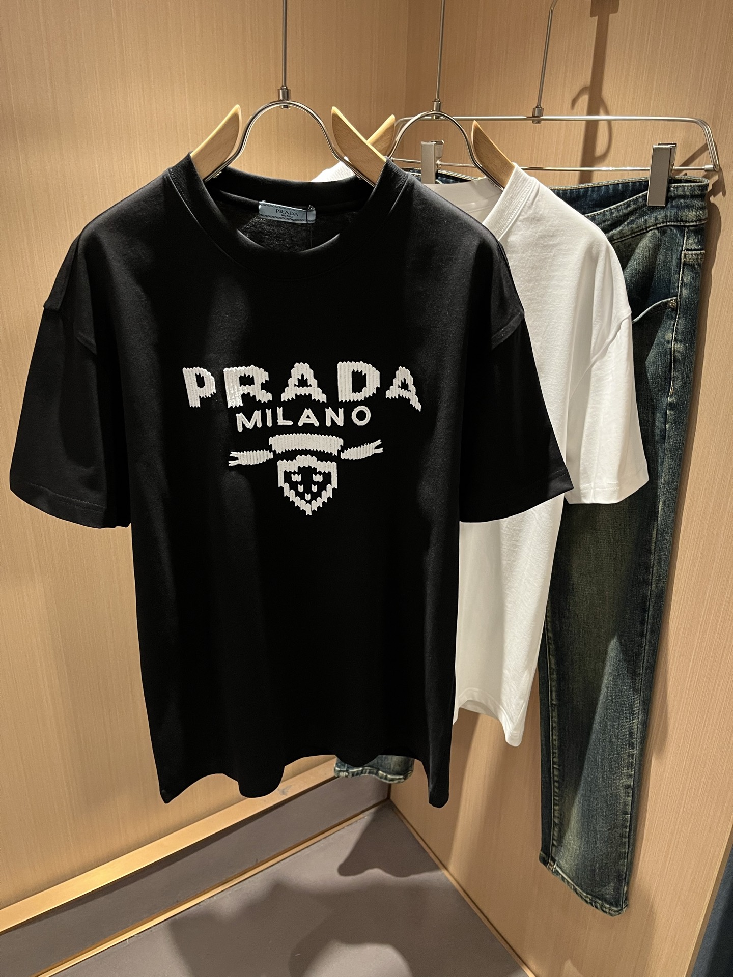 Prada Male Basic Clothing Cotton M-l-xl