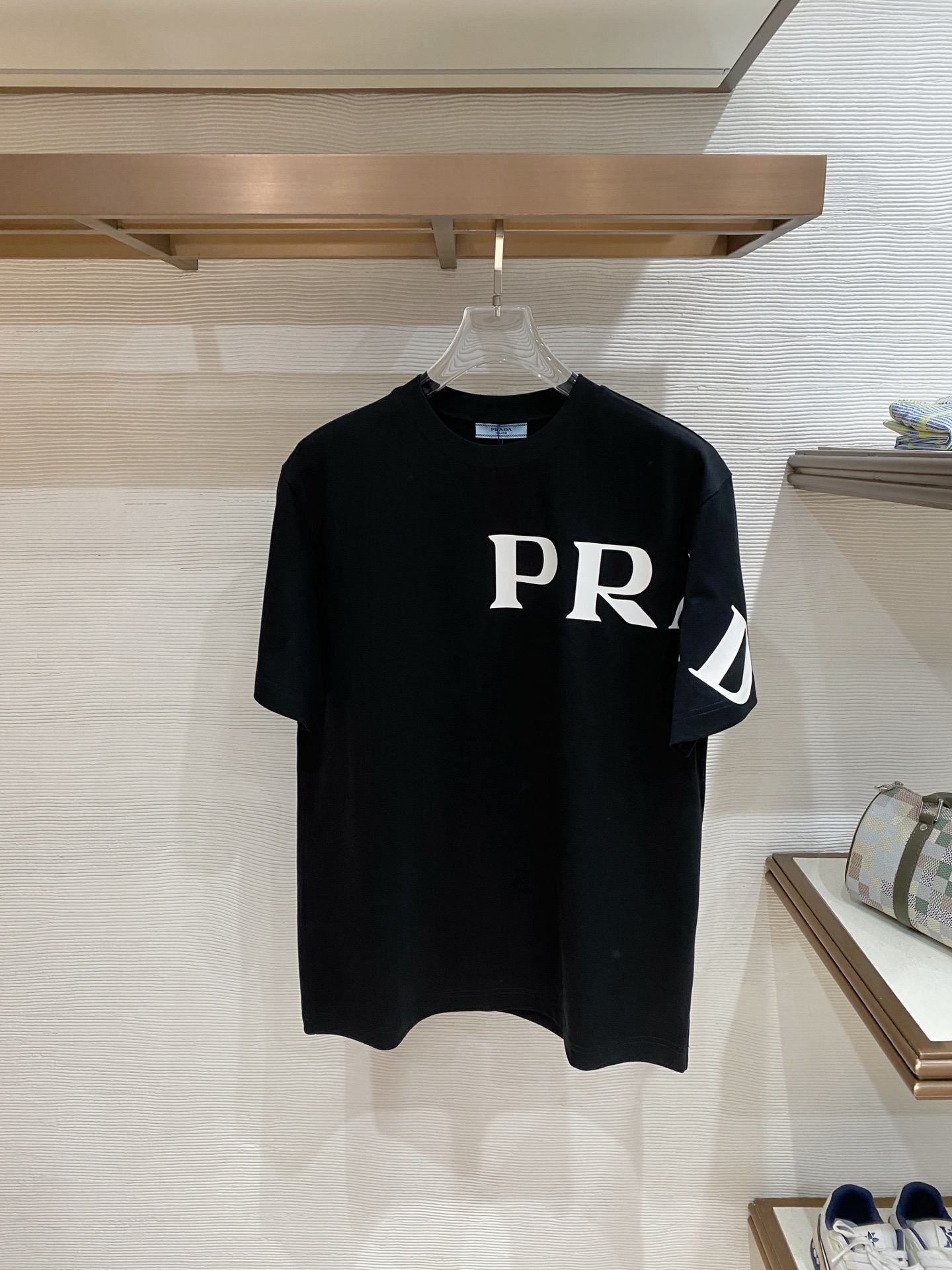 Prada Basic Clothing Cotton Black S-l-xxl