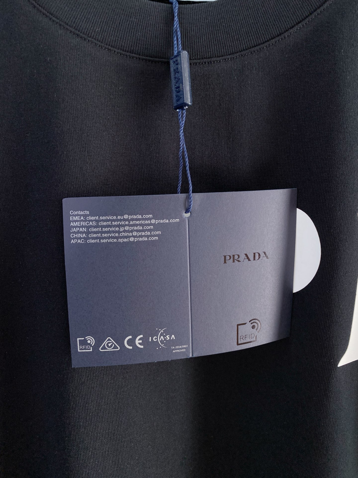 Prada Basic Clothing Cotton Black S-l-xxl