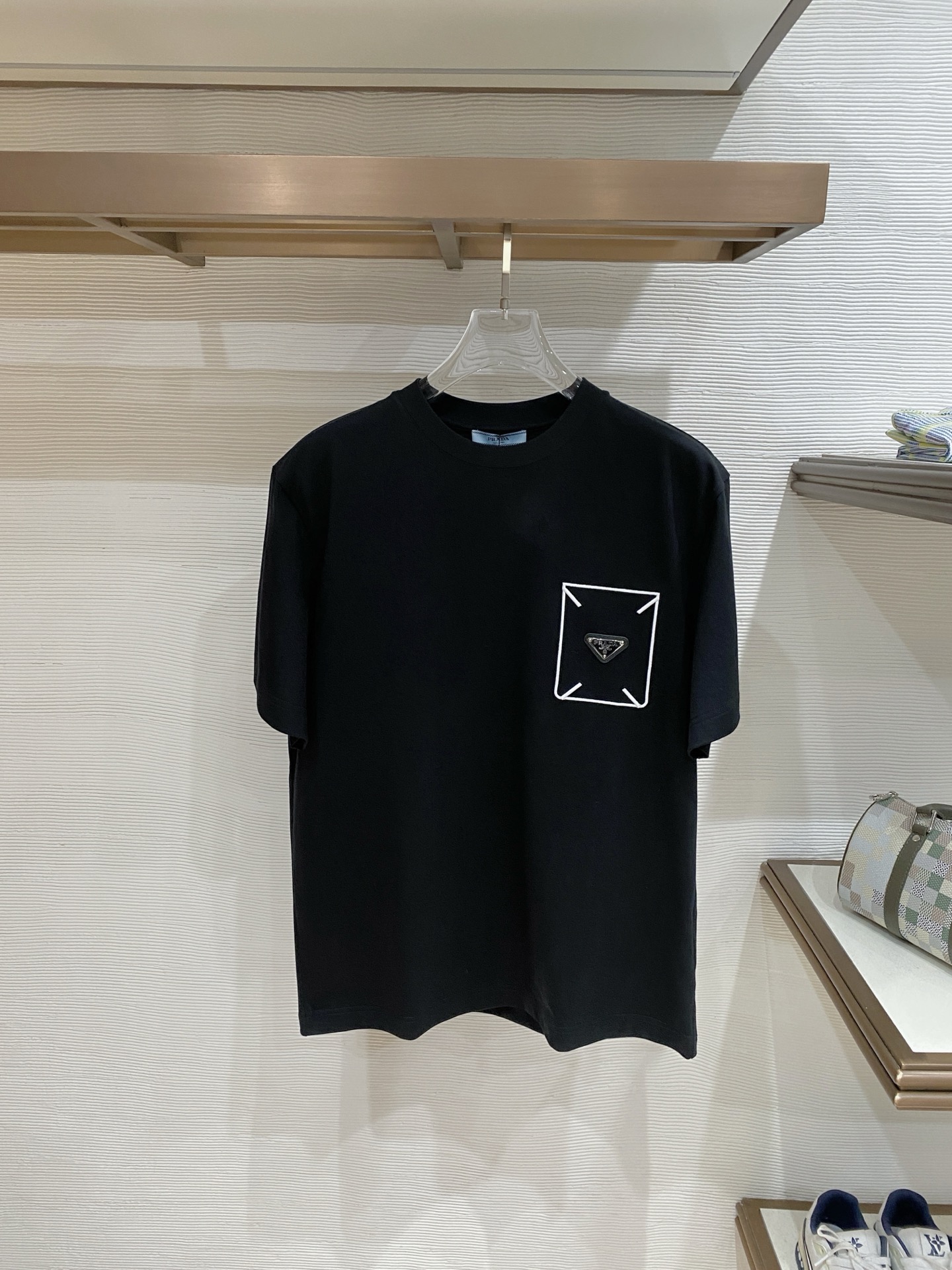 Prada Basic Clothing Cotton Black S-l-xxl