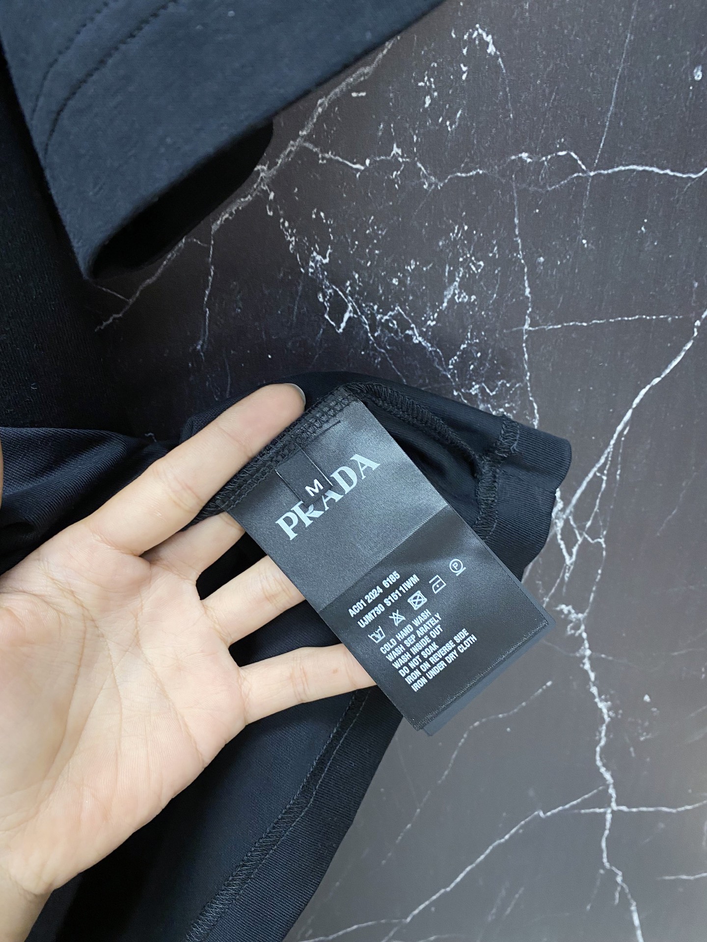 Prada Basic Clothing Cotton Black S-l-xxl