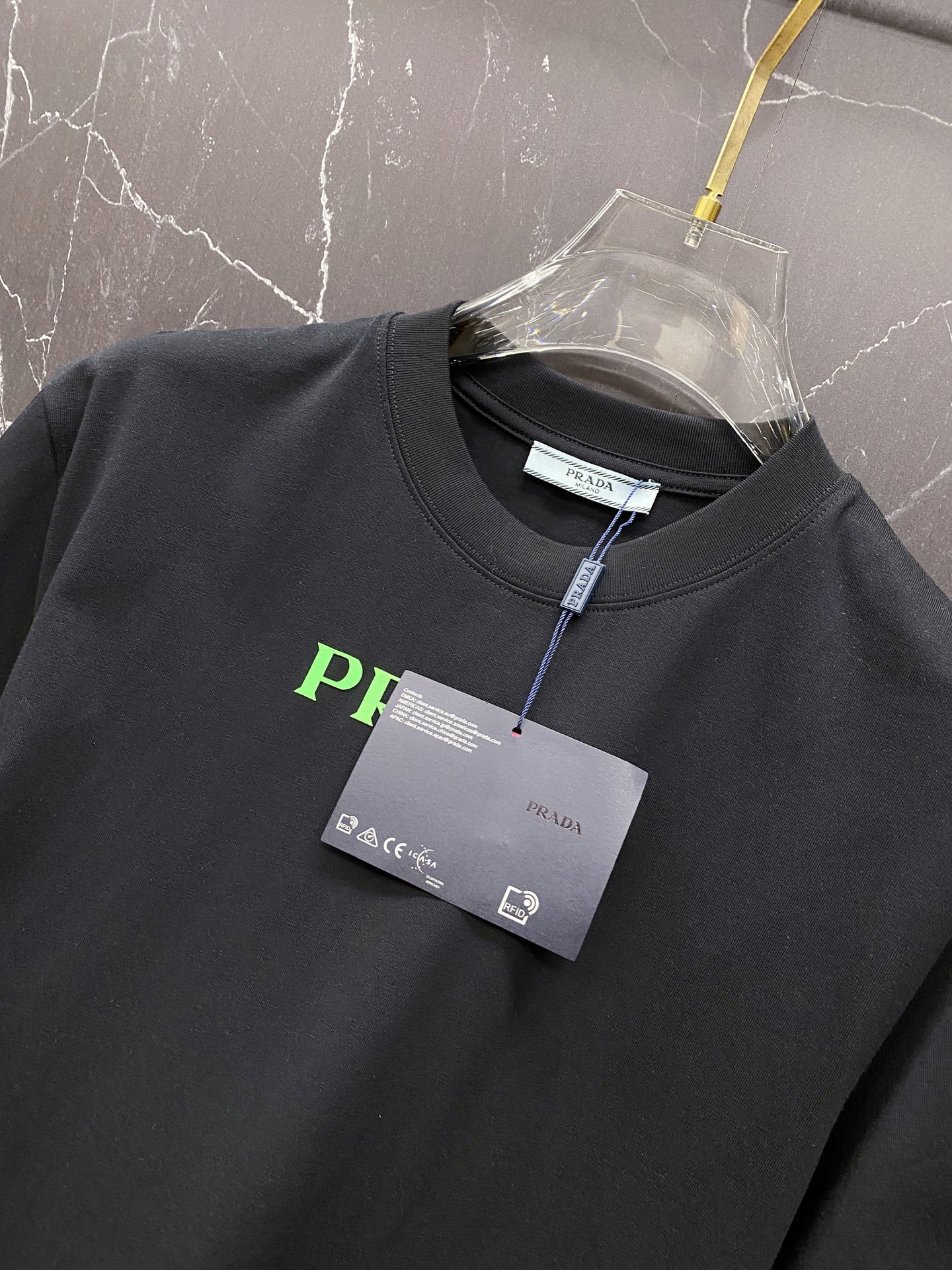 Prada Basic Clothing Cotton Black S-l-xxl