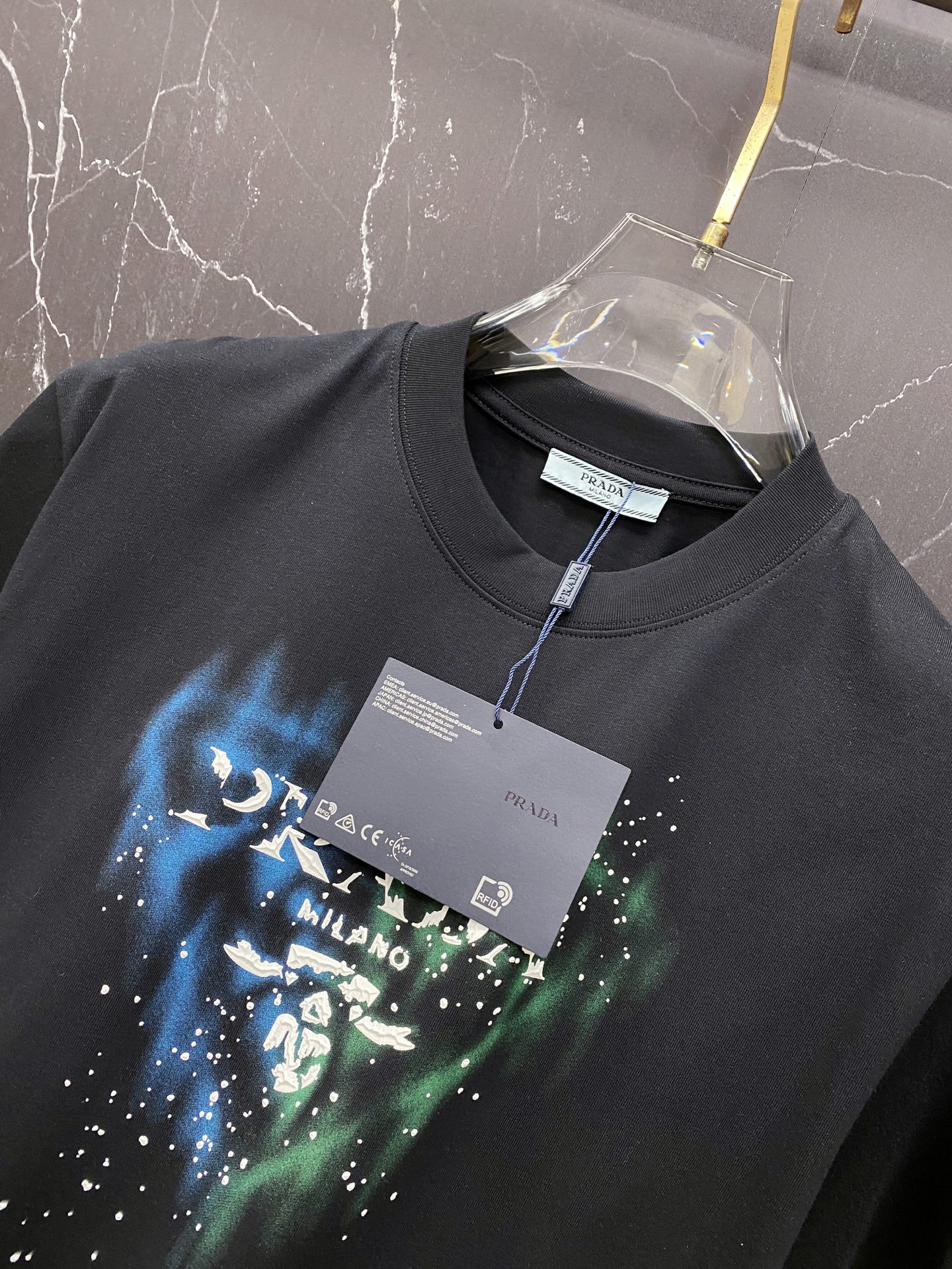 Prada Basic Clothing Cotton Black S-l-xxl