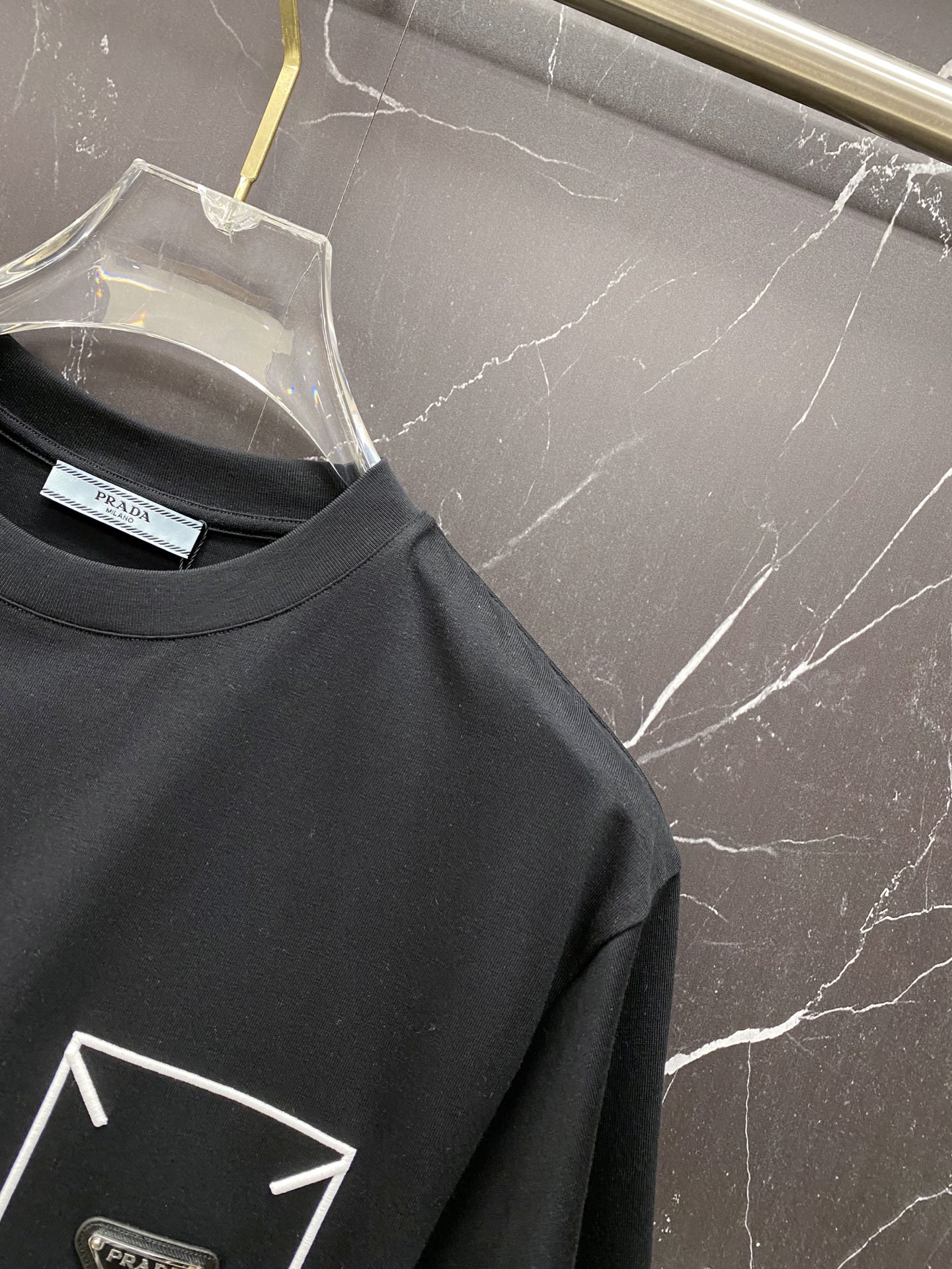 Prada Basic Clothing Cotton Black S-l-xxl