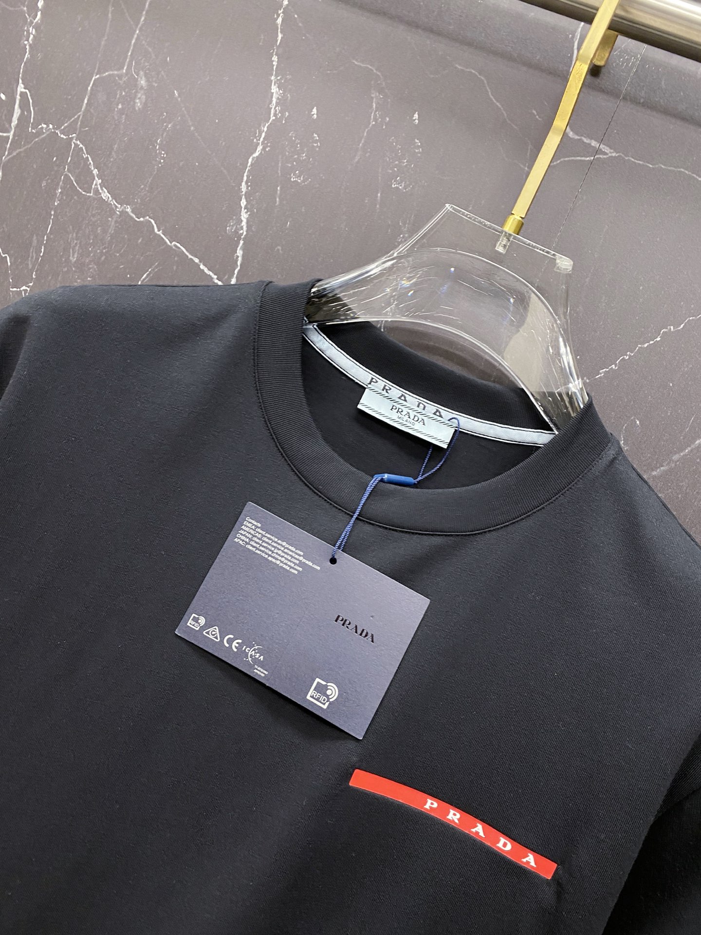 Prada Basic Clothing Cotton Black S-l-xxl