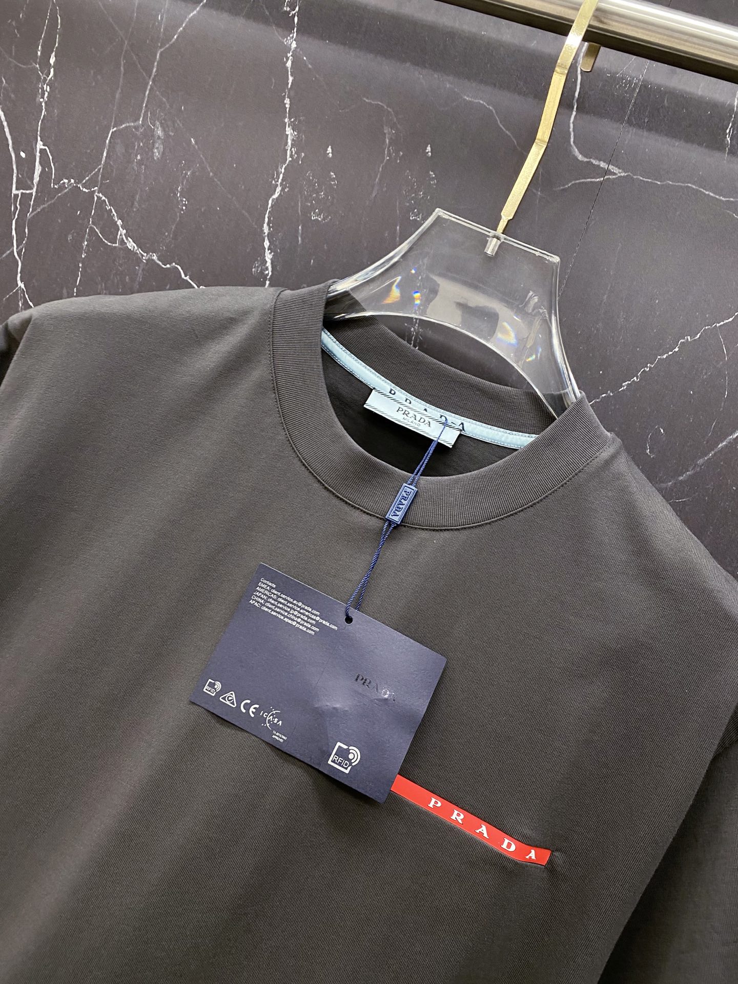 Prada Basic Clothing Cotton Black S-l-xxl