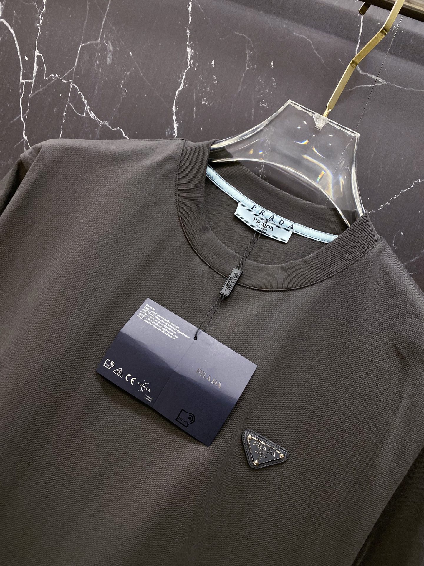 Prada Basic Clothing Cotton Black S-l-xxl