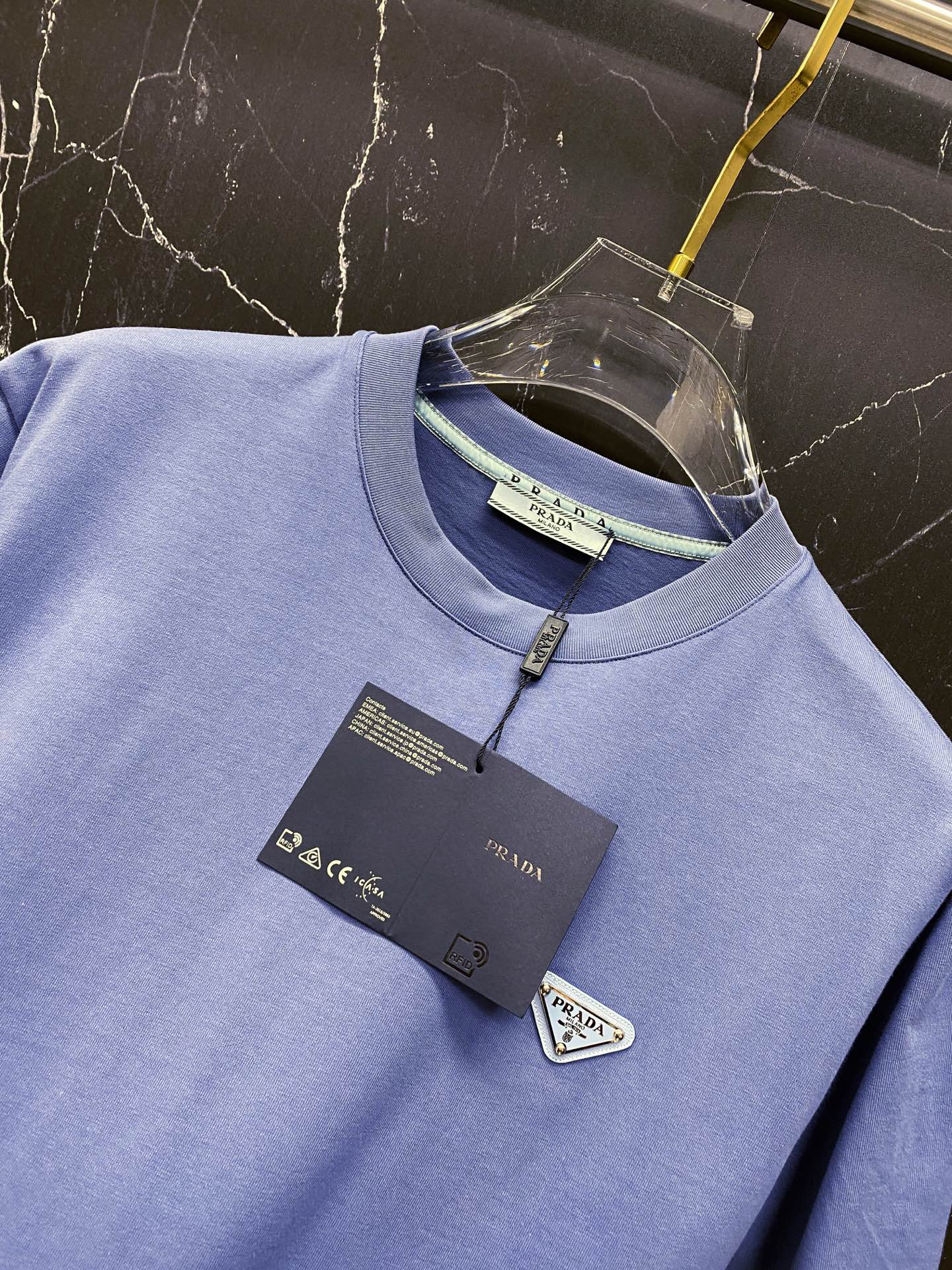 Prada Basic Clothing Cotton Black S-l-xxl