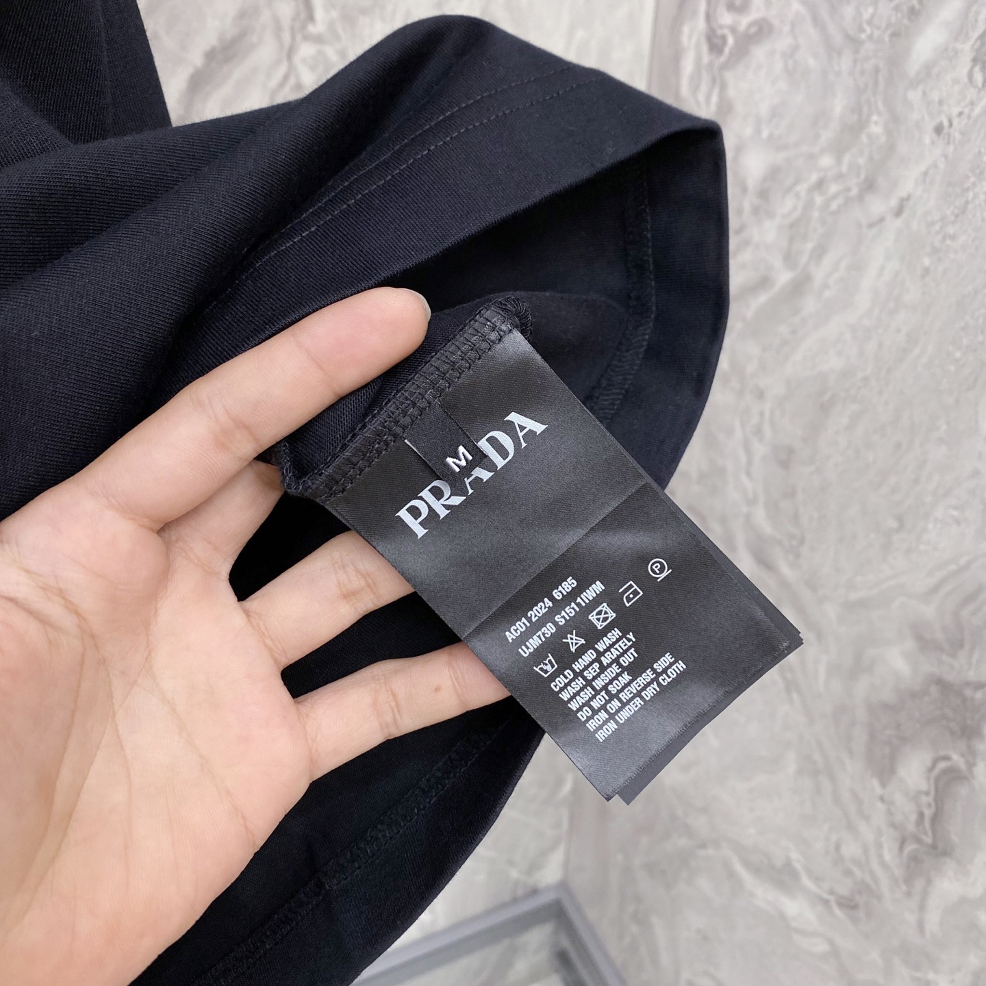 Prada Basic Clothing Cotton Black S-l-xxl