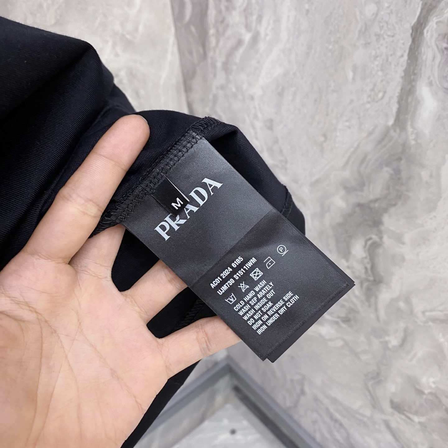 Prada Basic Clothing Cotton Black S-l-xxl