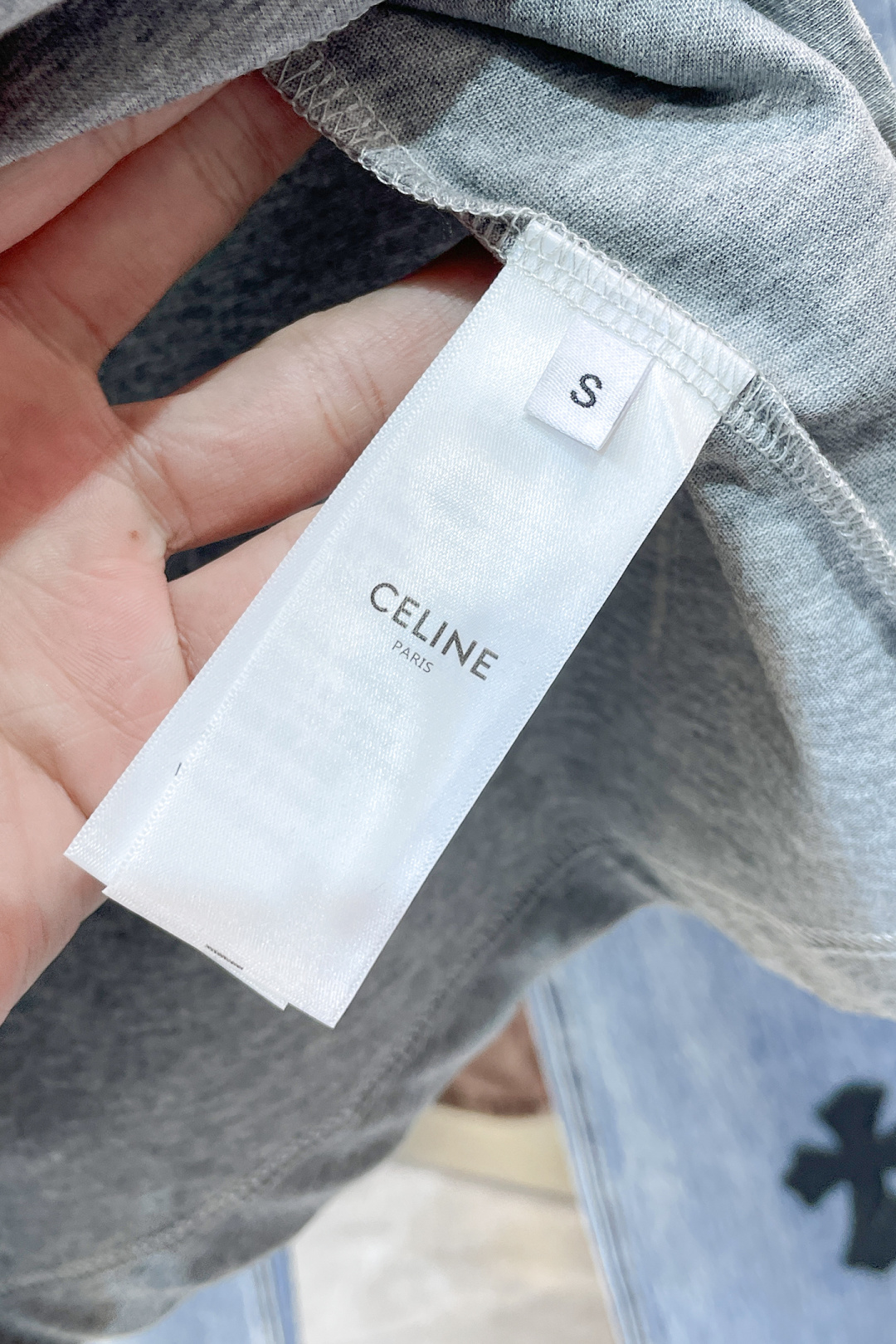 Celine Basic Clothing Cotton White Printed S-l-xl