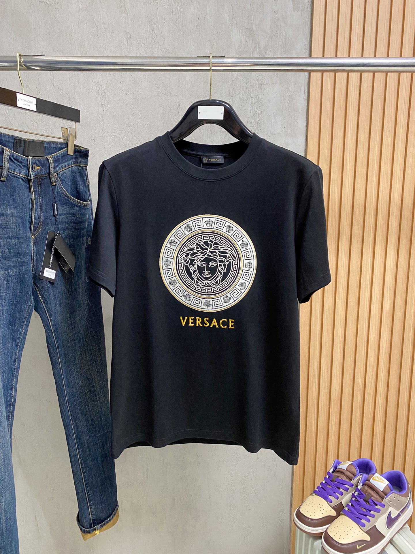 Versace Couple Basic Clothing Cotton S-l-xl