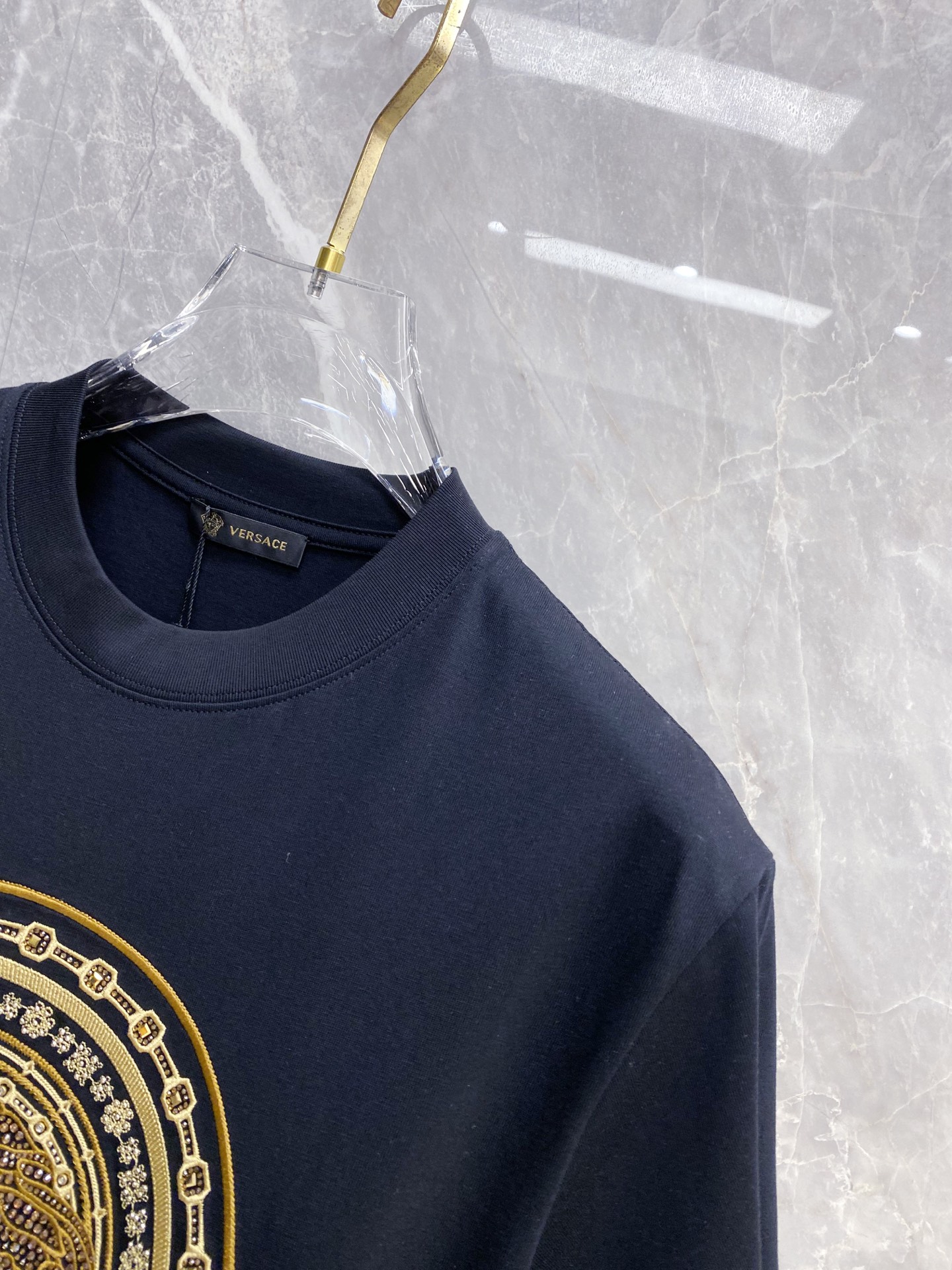 Versace Basic Clothing Cotton Black S-l-xxl