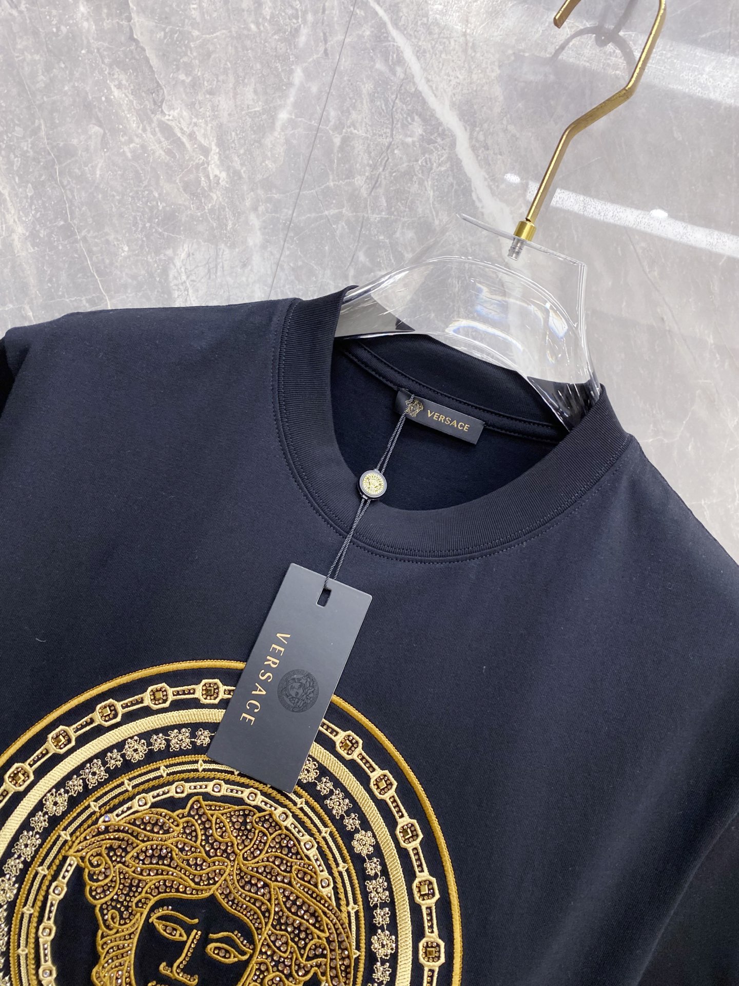 Versace Basic Clothing Cotton Black S-l-xxl