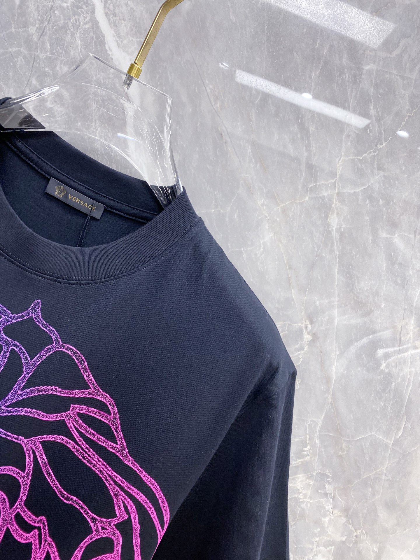 Versace Basic Clothing Cotton Black S-l-xxl