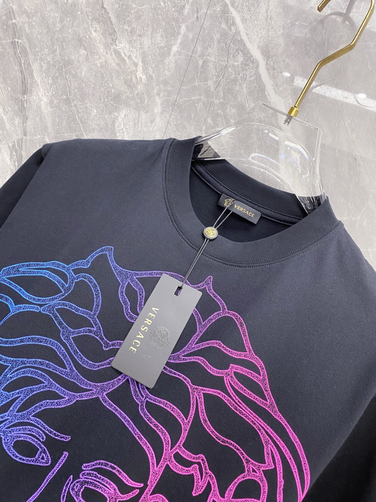 Versace Basic Clothing Cotton Black S-l-xxl