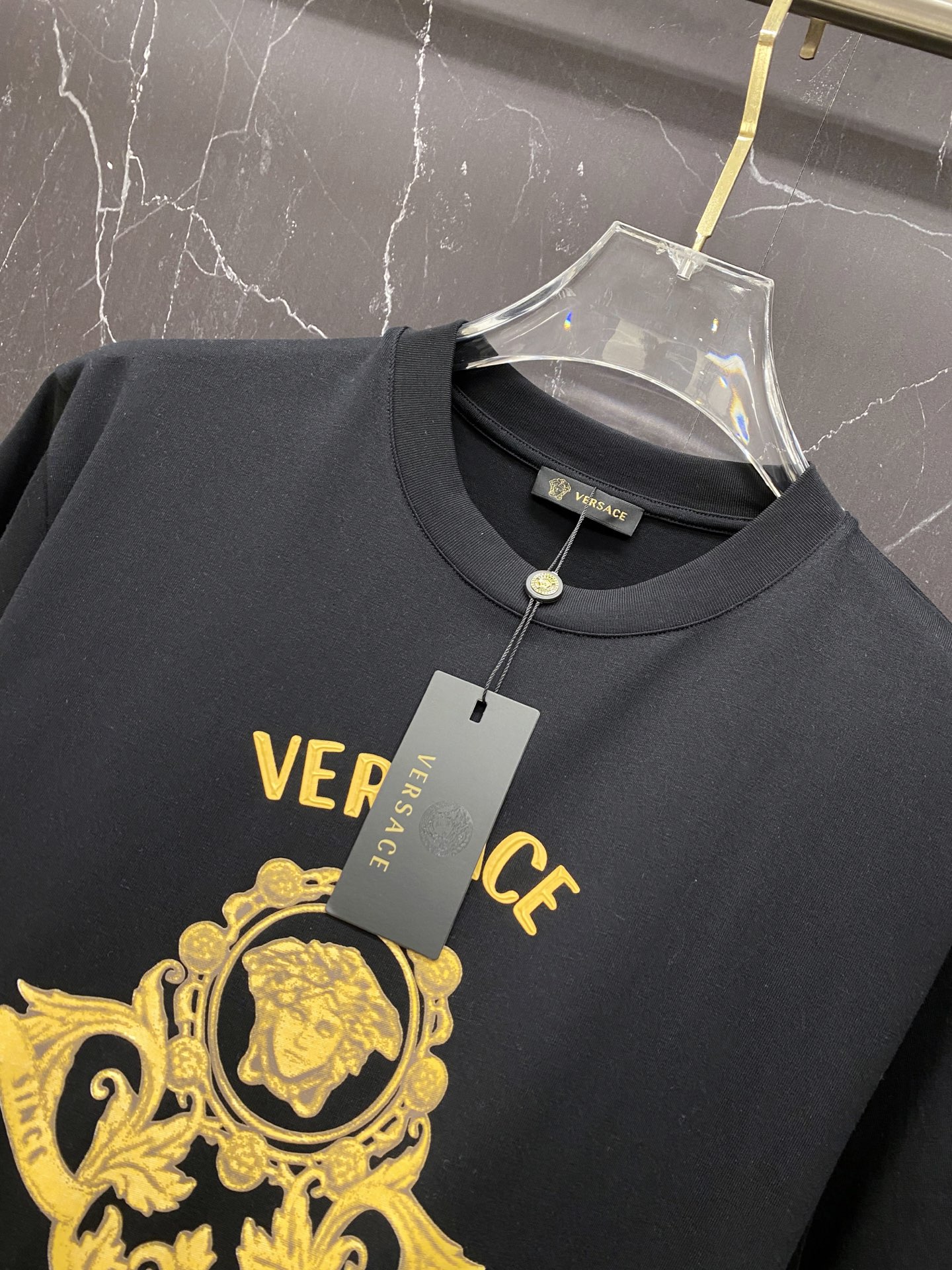 Versace Basic Clothing Cotton Black S-l-xxl