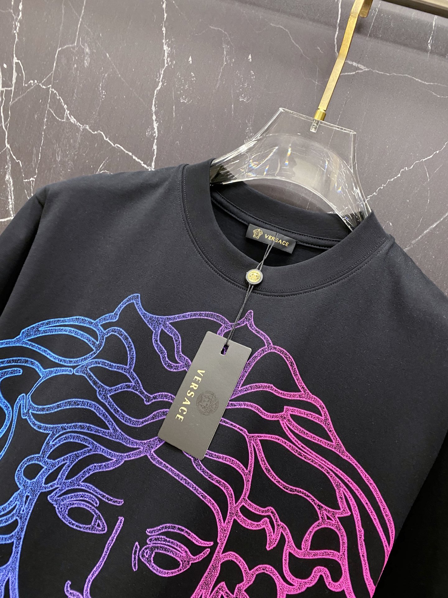 Versace Basic Clothing Cotton Black S-l-xxl