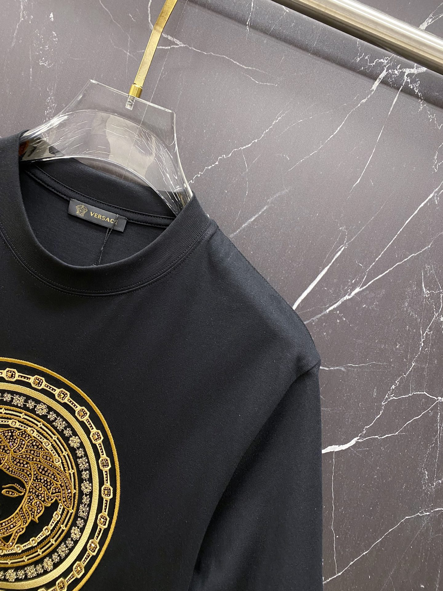 Versace Basic Clothing Cotton Black S-l-xxl